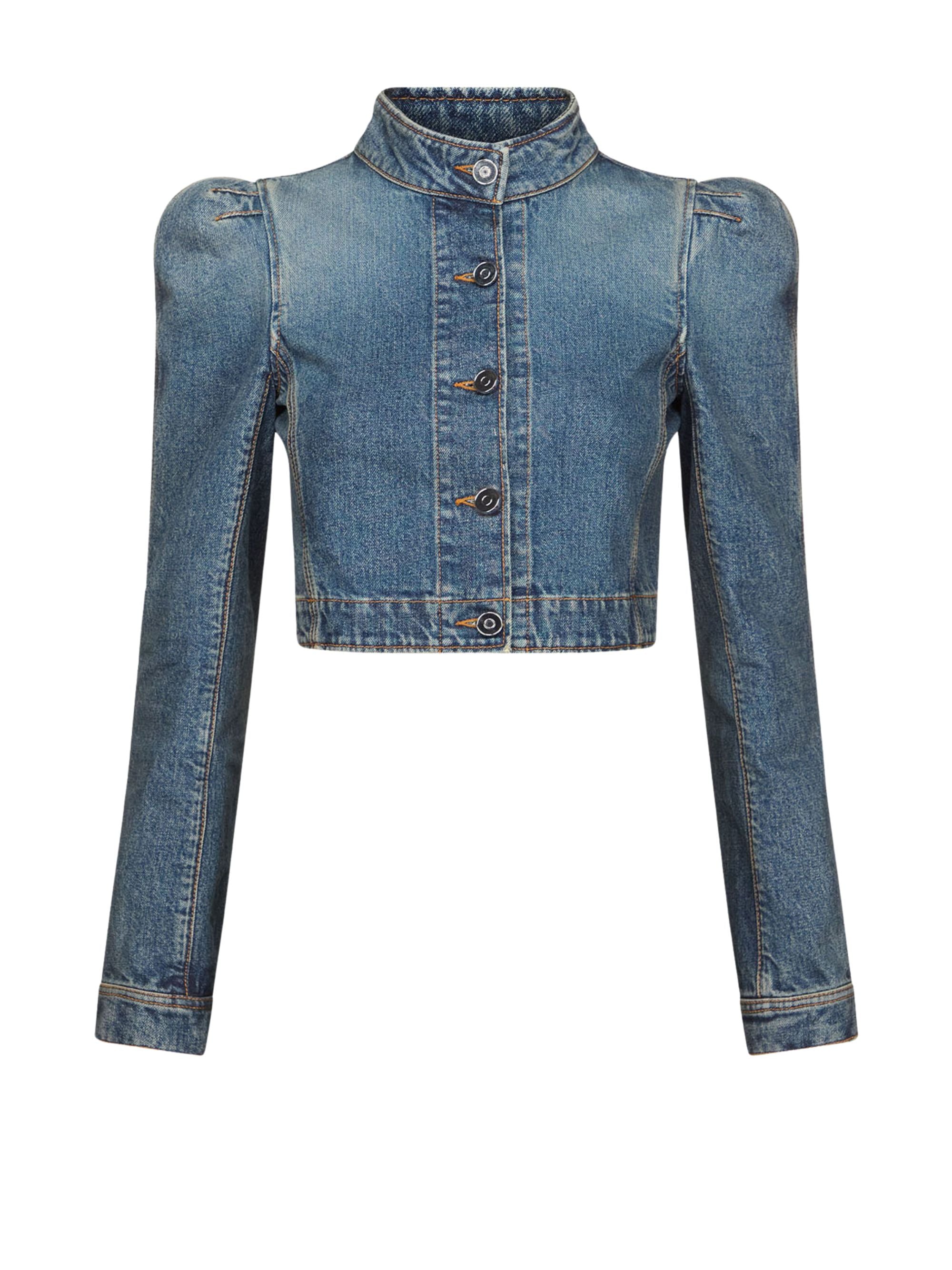 Alaia Coats Denim Scuro