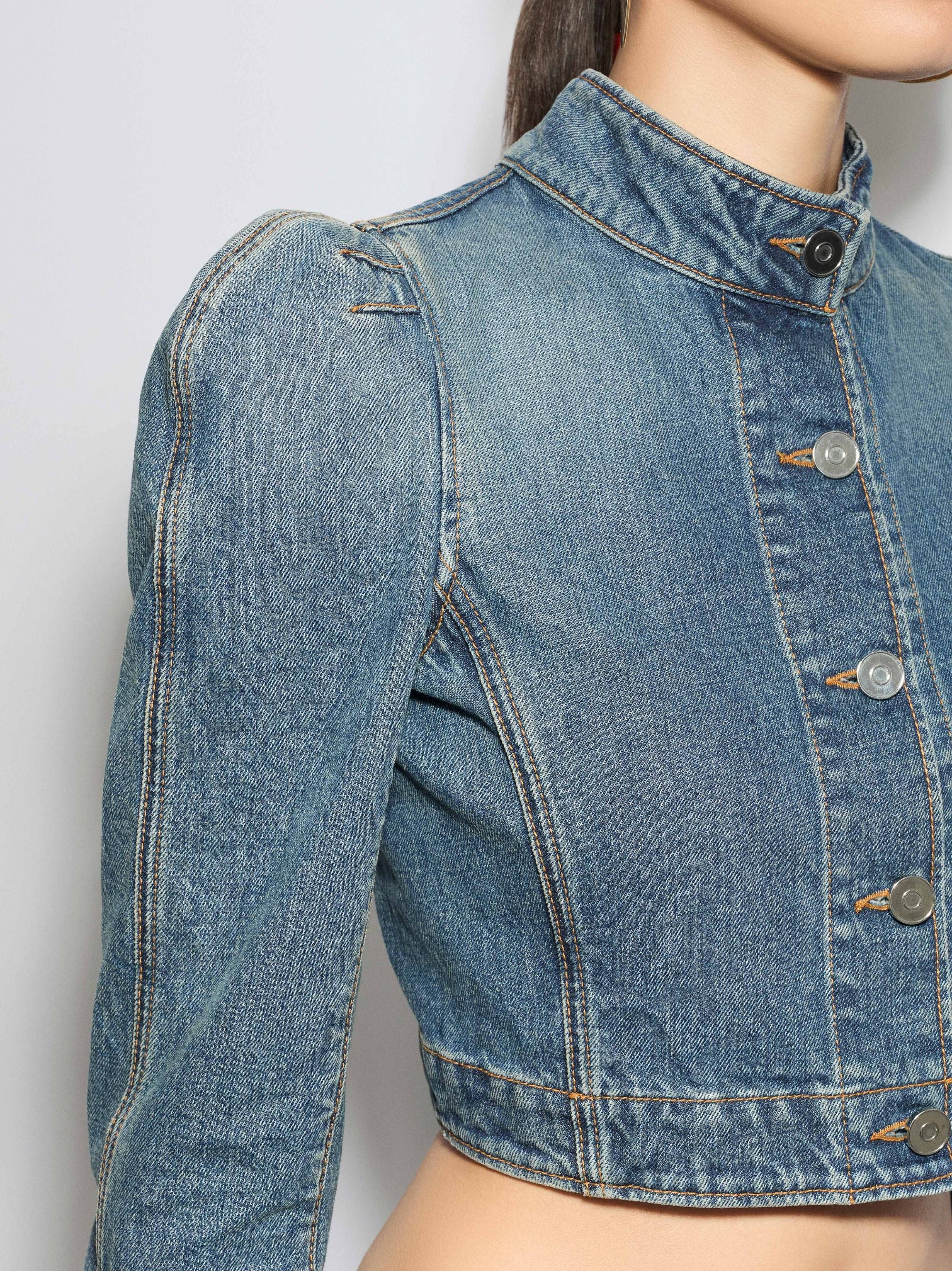 Alaia Coats Denim Scuro