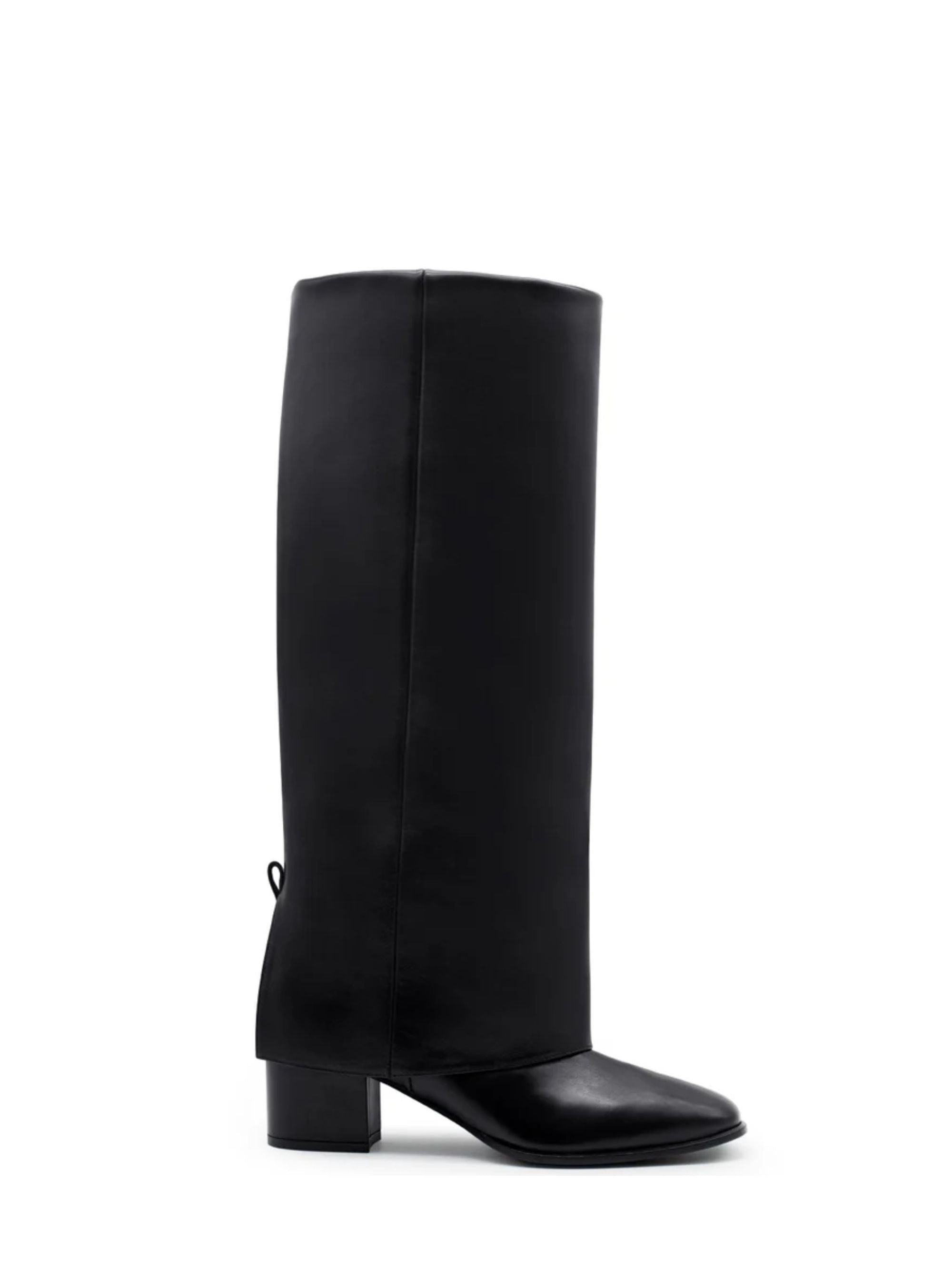 GIA BORGHINI Boots Black Calf Leather