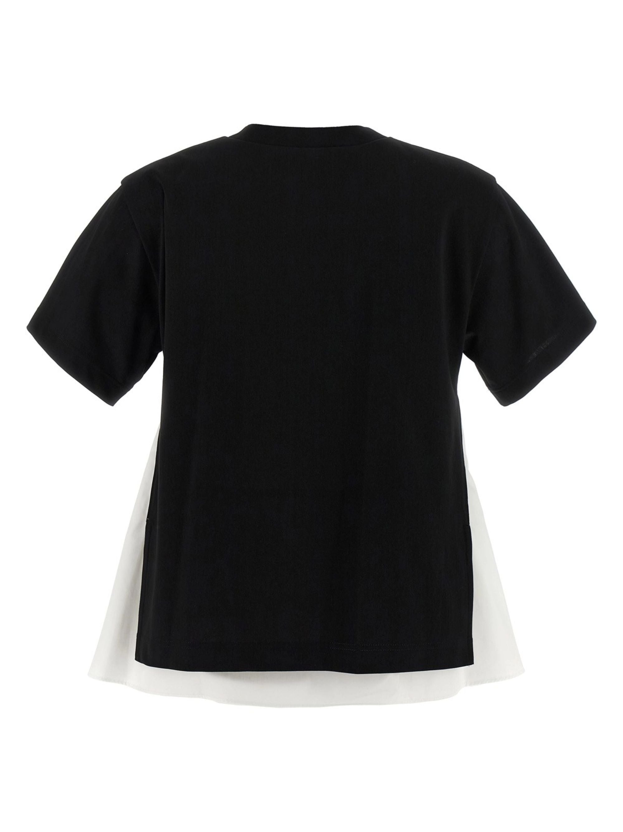 Sacai T-Shirts And Polos Black Cotton