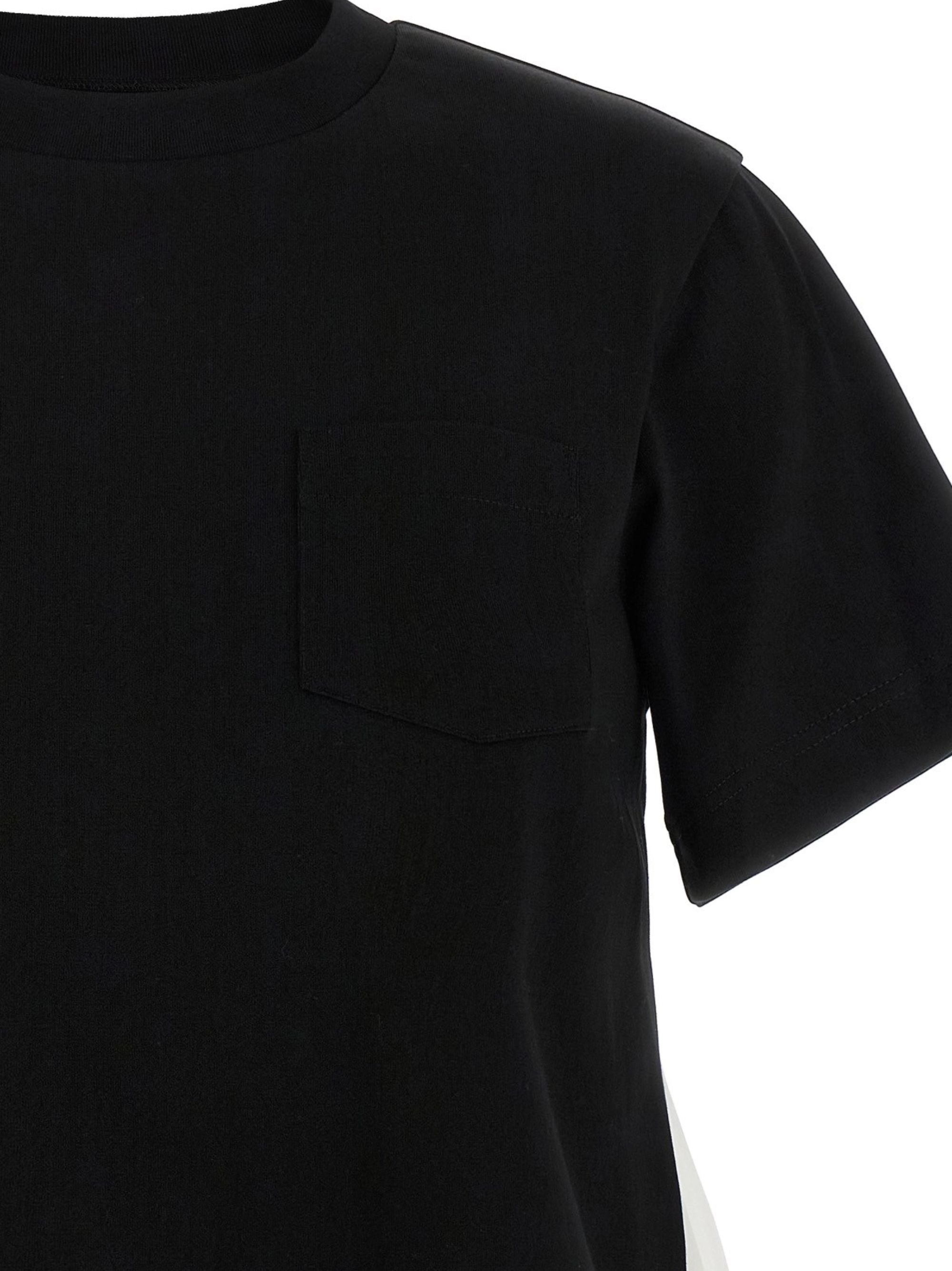 Sacai T-Shirts And Polos Black Cotton