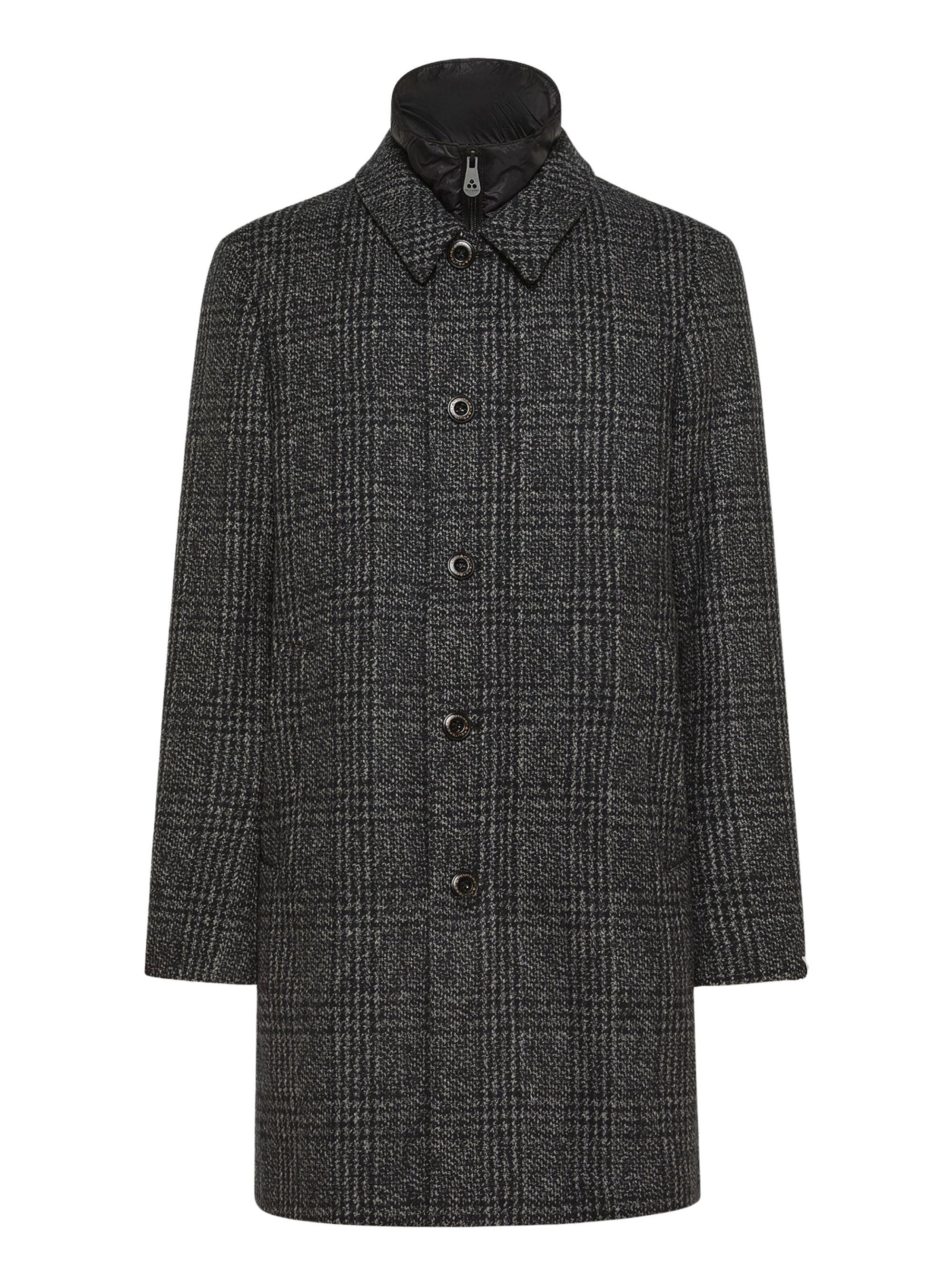 Peuterey Coats Grey Wool Polyester Other Fibres