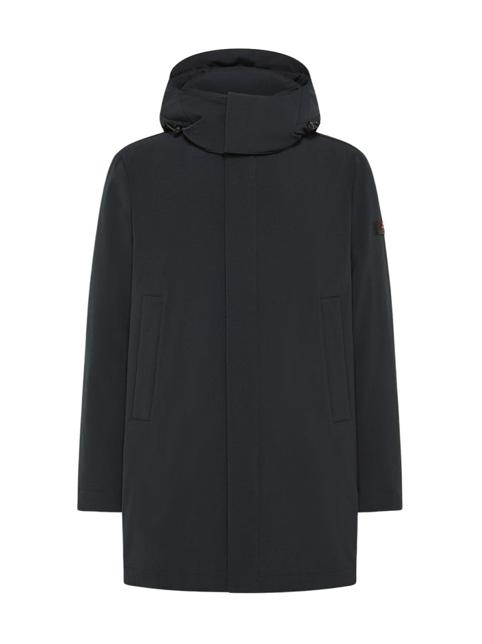Peuterey Coats Blue Polyester Elastan