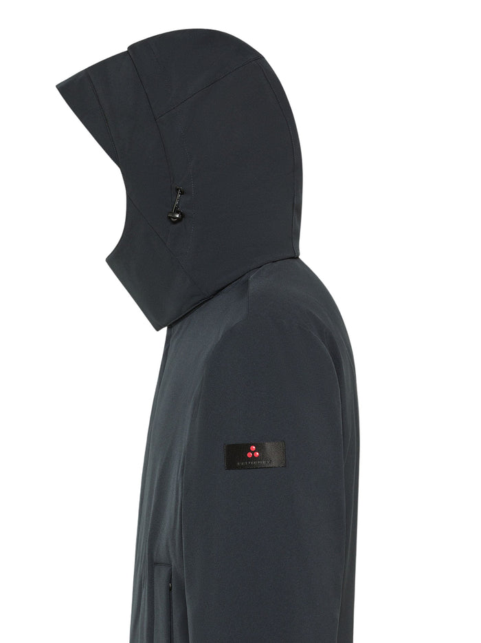 Peuterey Coats Blue Polyester Elastan