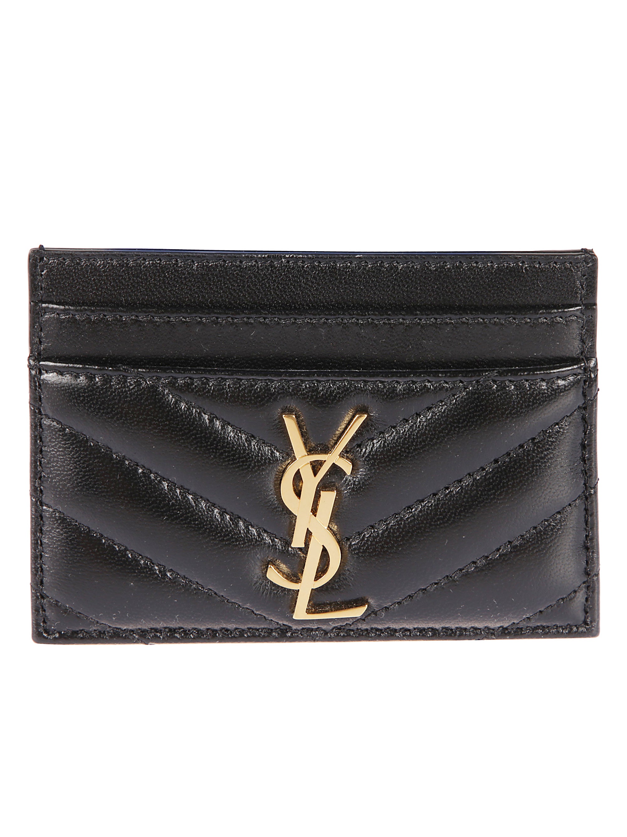 Saint Laurent Wallets Black Lamb