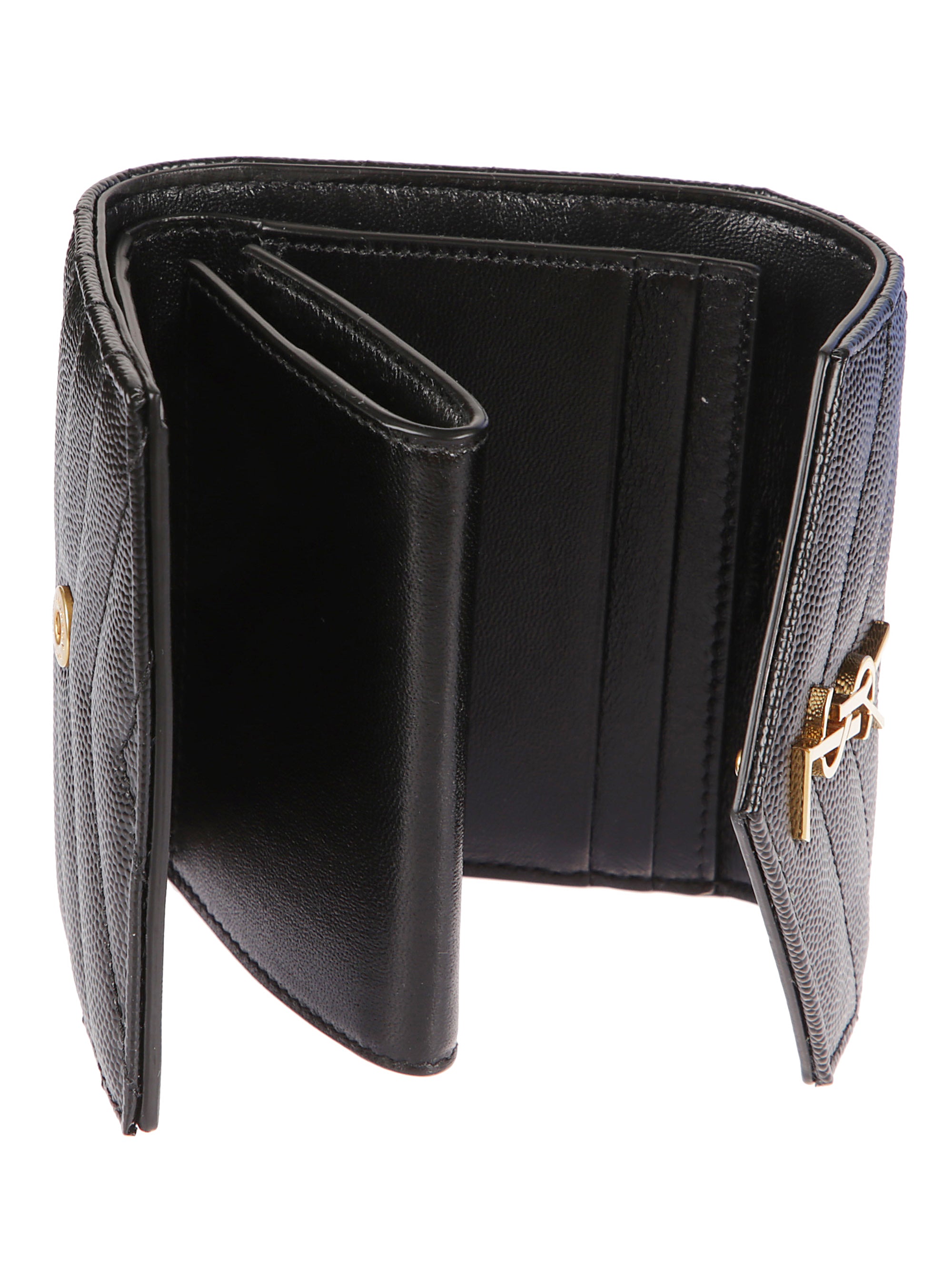 Saint Laurent Wallets Black Calf Skin
