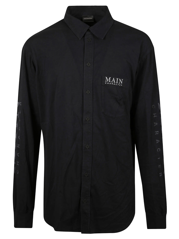 Balenciaga Shirts Black Cotton