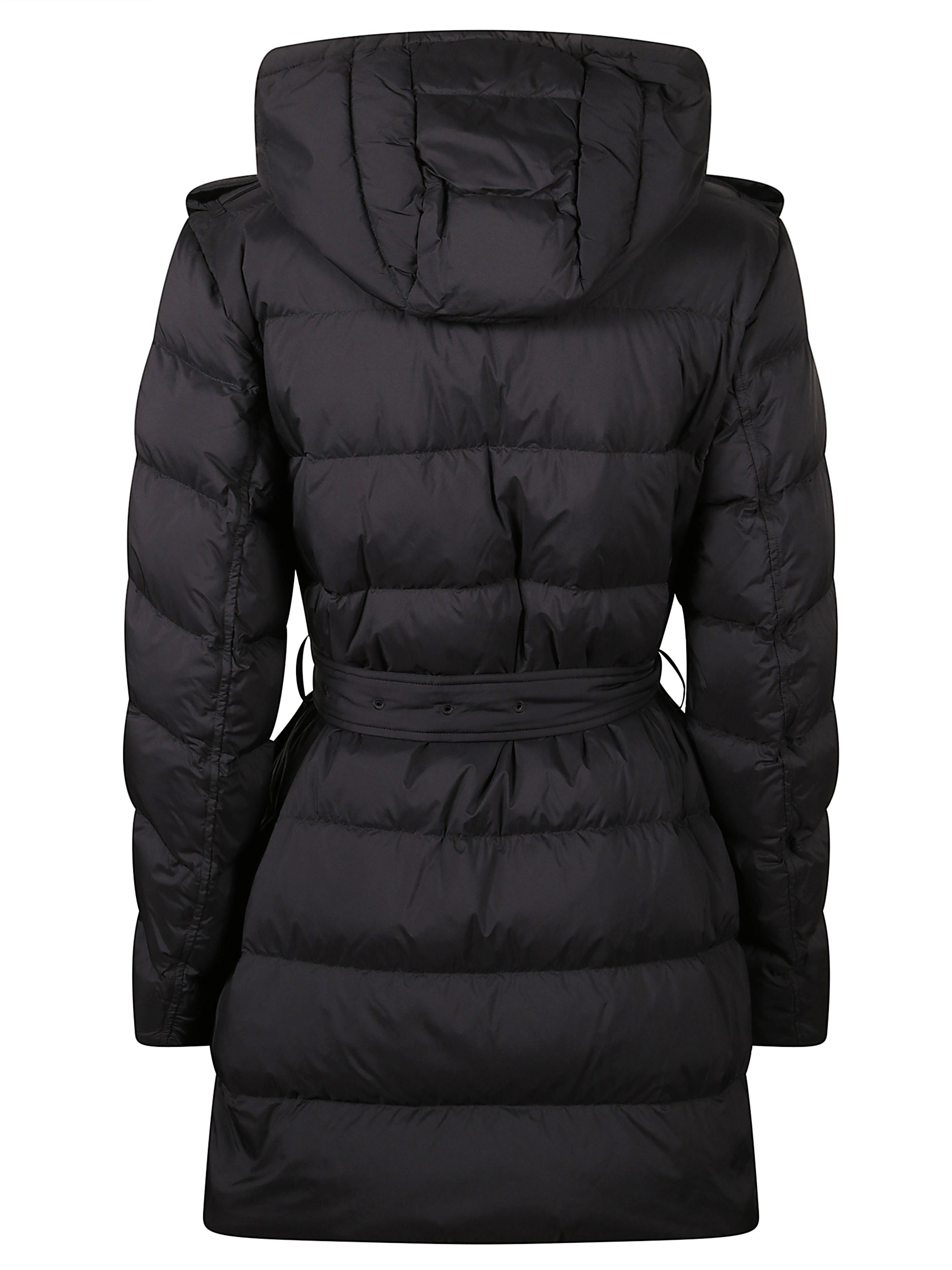Burberry Coats Black Polyamide