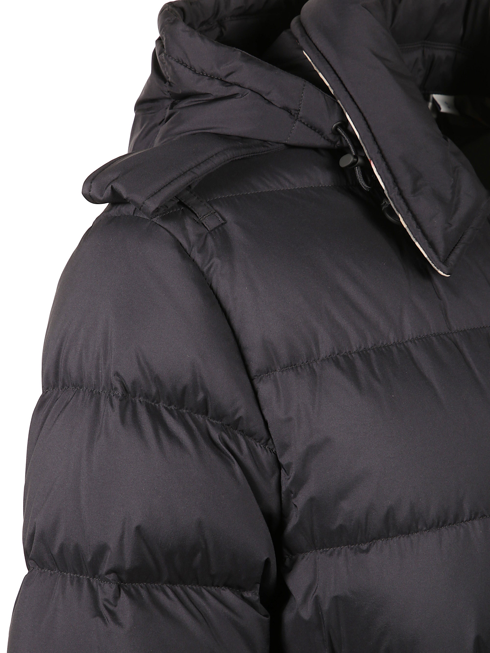 Burberry Coats Black Polyamide