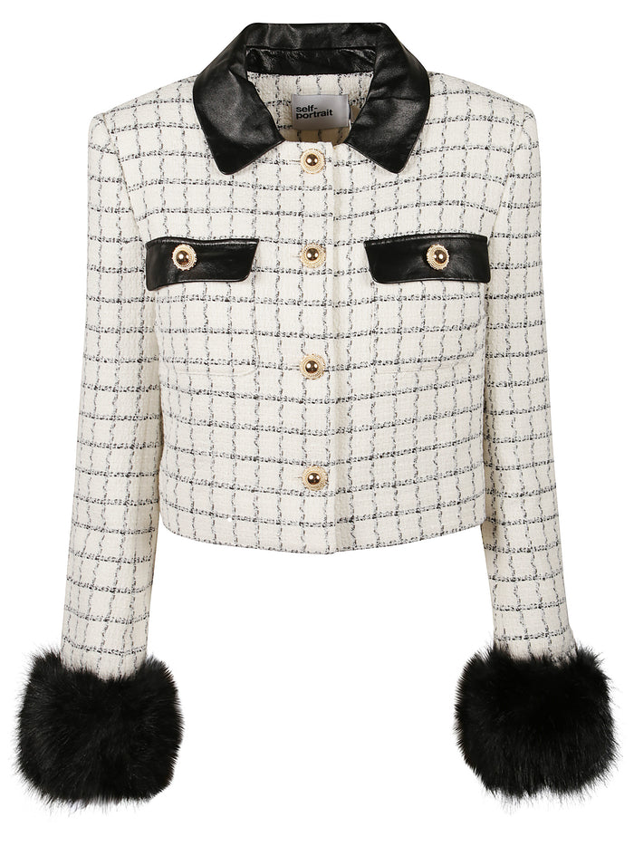 Self Portrait Jackets White