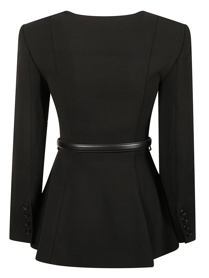 Self Portrait Top Black Shell:pes Lining:pes
