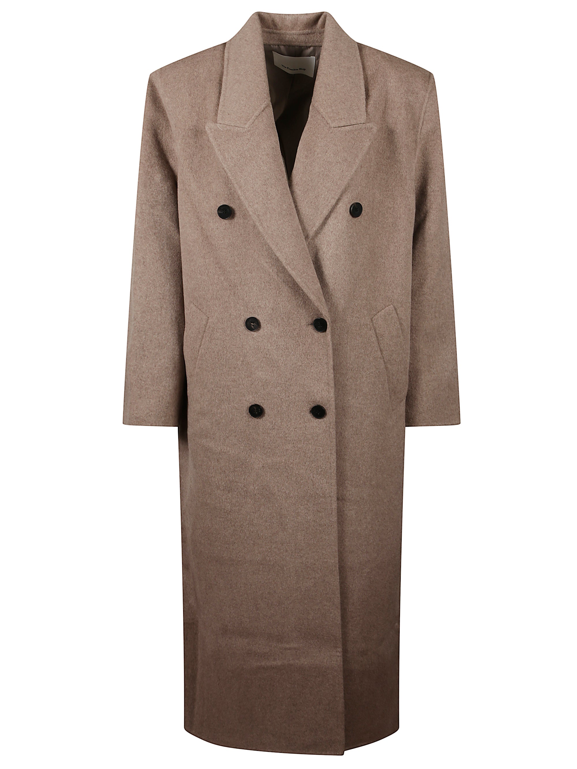 The Frankie Shop Coats Beige Wool Polyamide