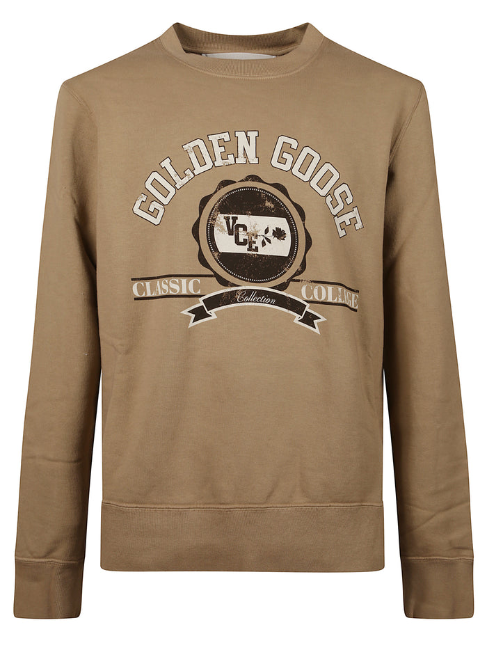 Golden Goose Sweaters Beige Cotton
