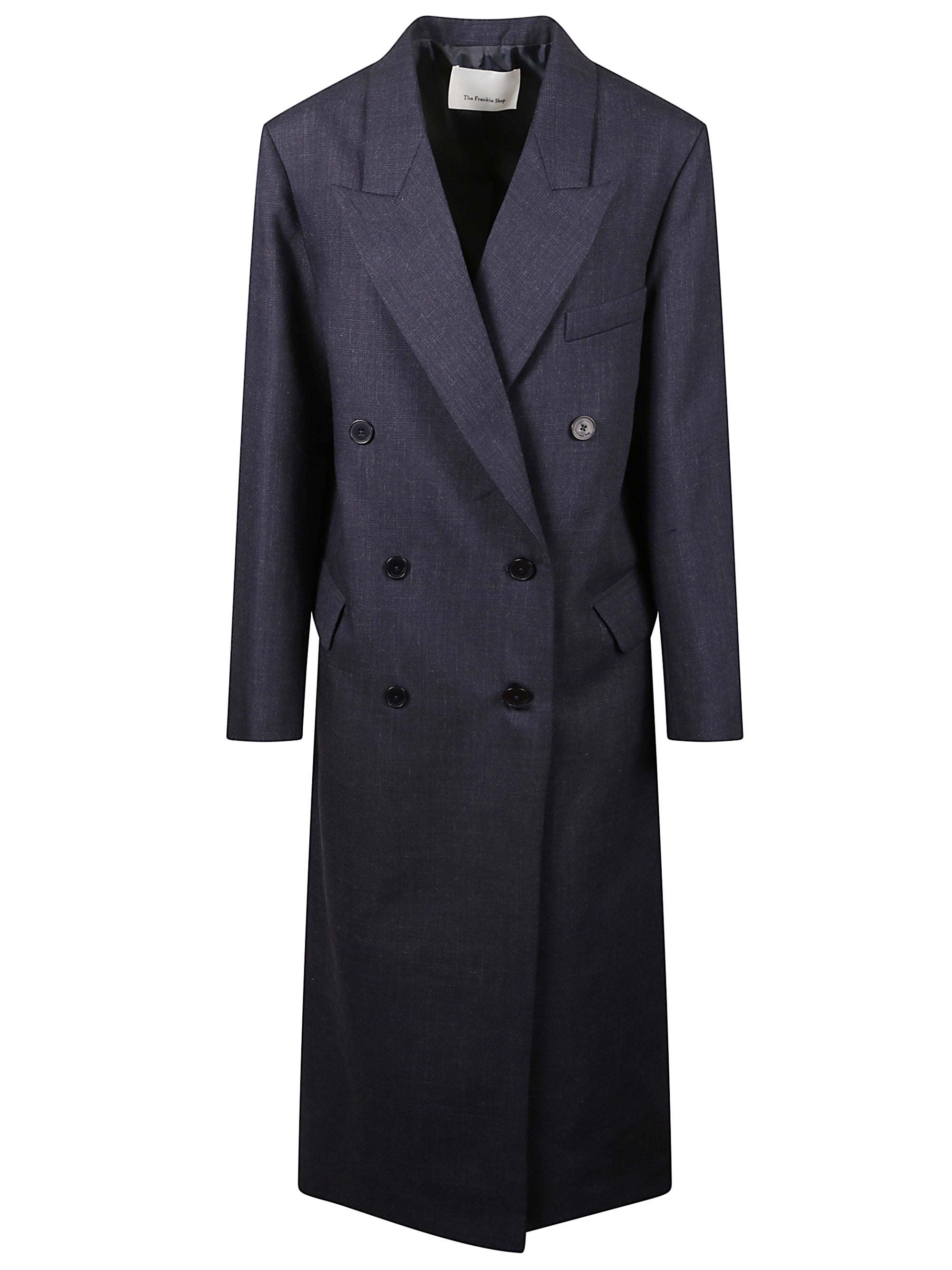 The Frankie Shop Coats Blue Virgin Wool
