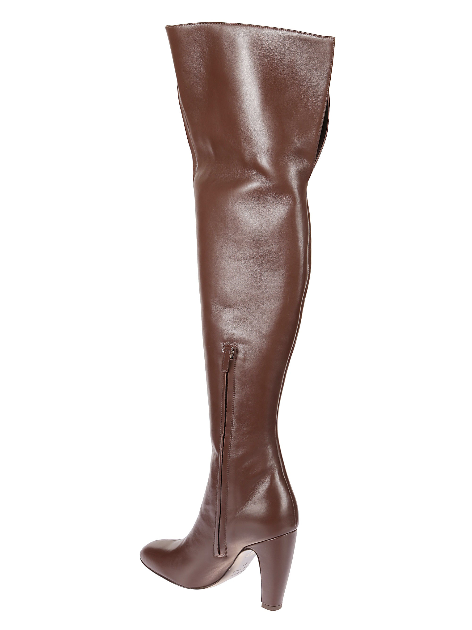 Gia Borghini Boots Brown Calf Leather