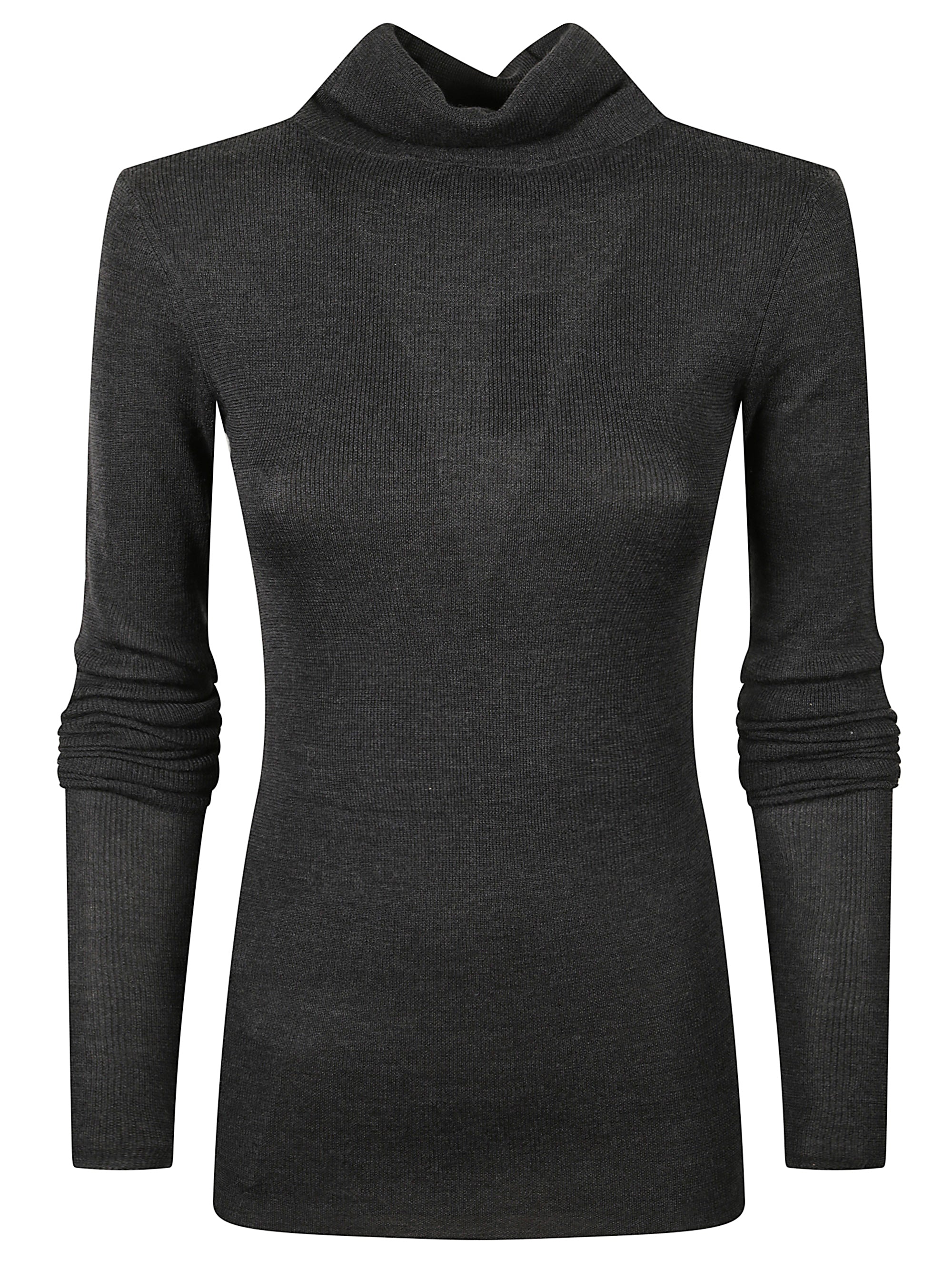 The Frankie Shop Sweaters Grey Wool Silk