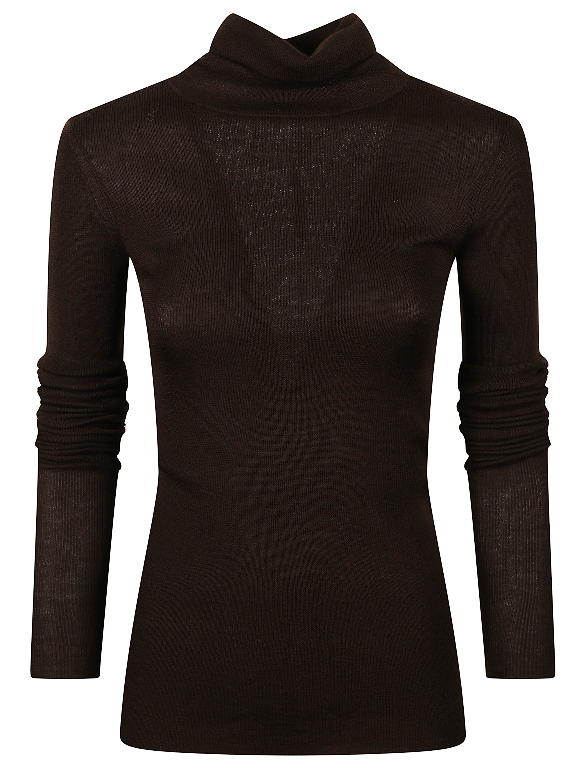 The Frankie Shop Sweaters Brown Wool Silk