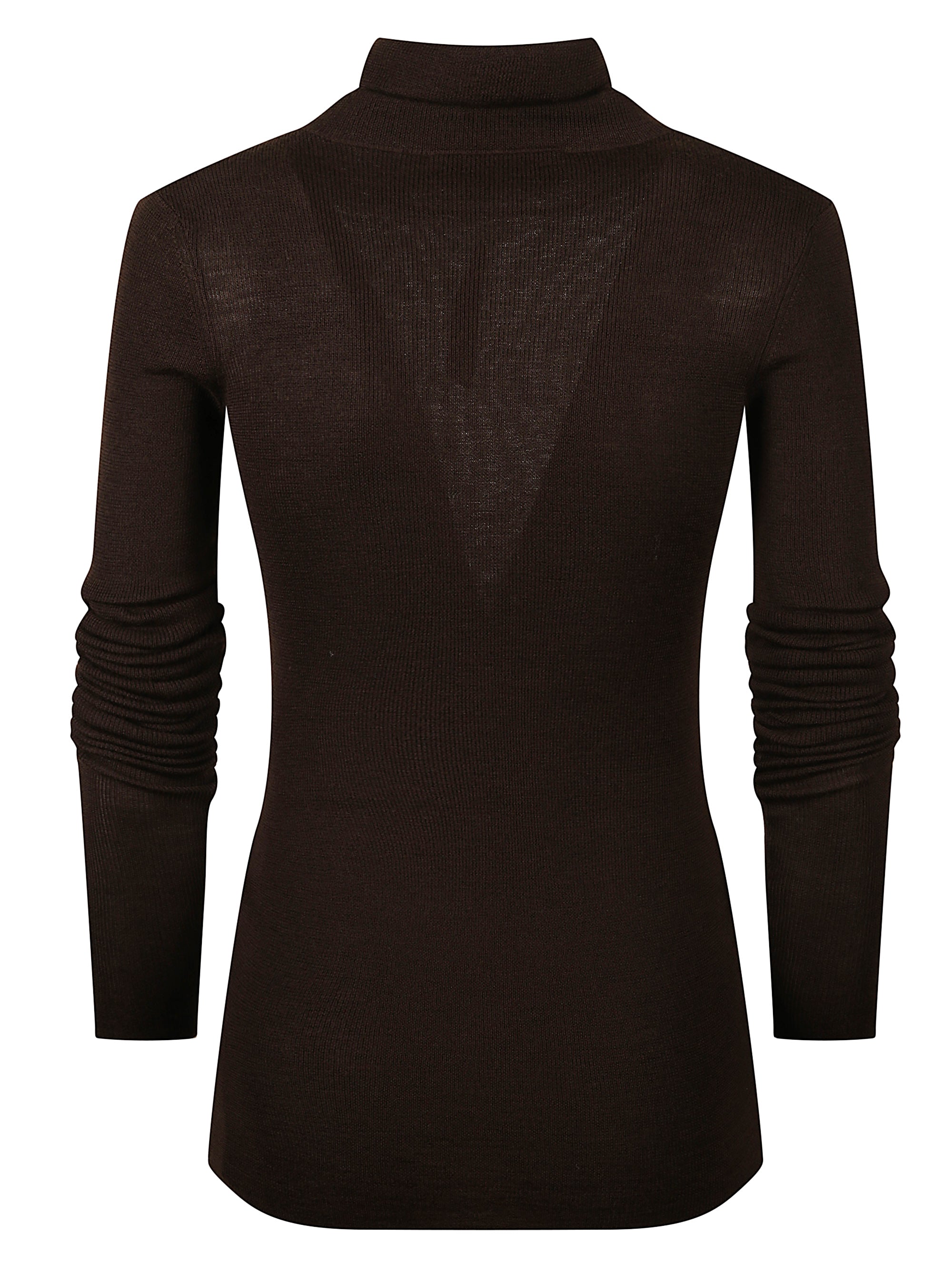 The Frankie Shop Sweaters Brown Wool Silk