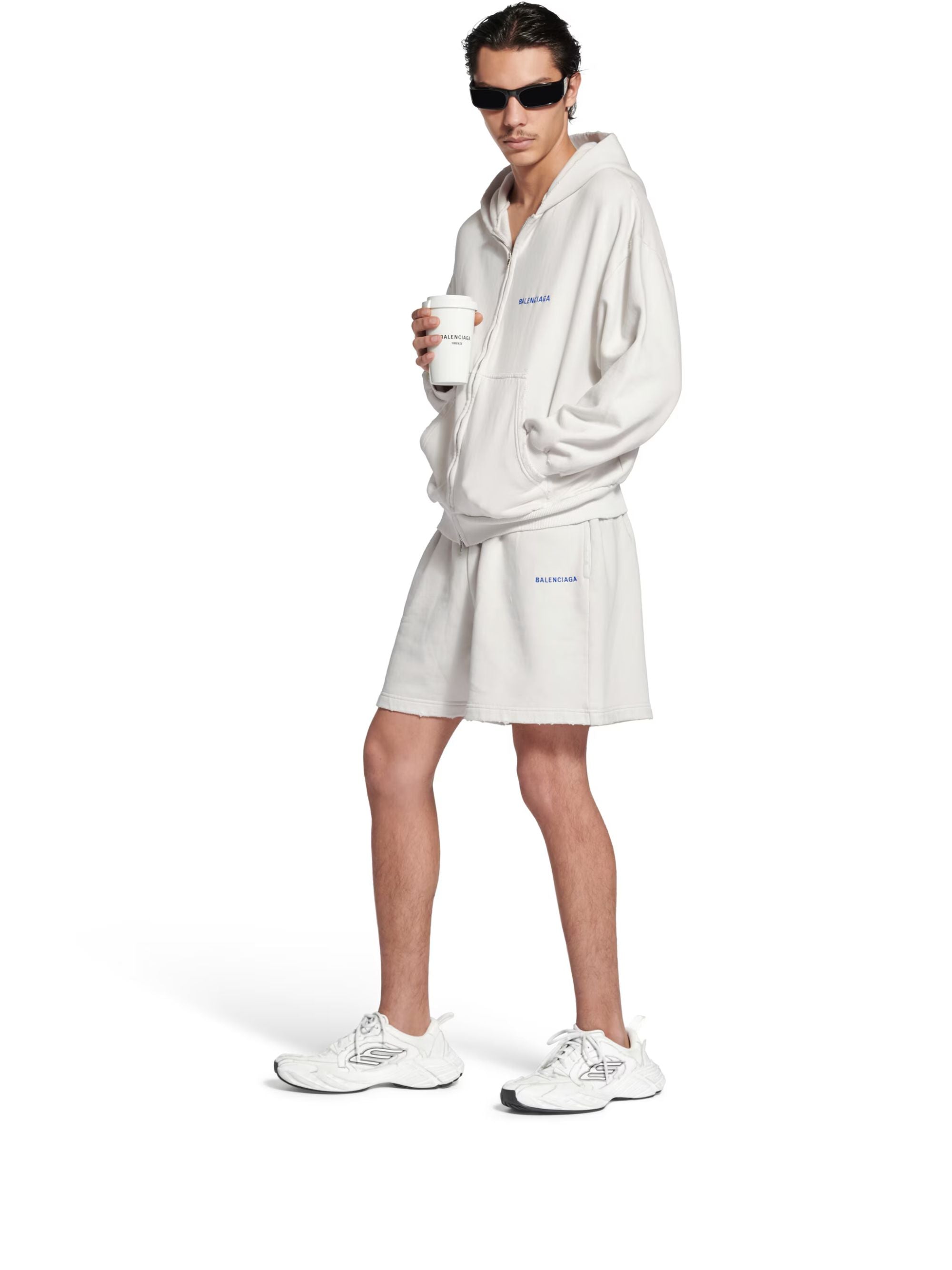 Balenciaga Sweaters White Cotton