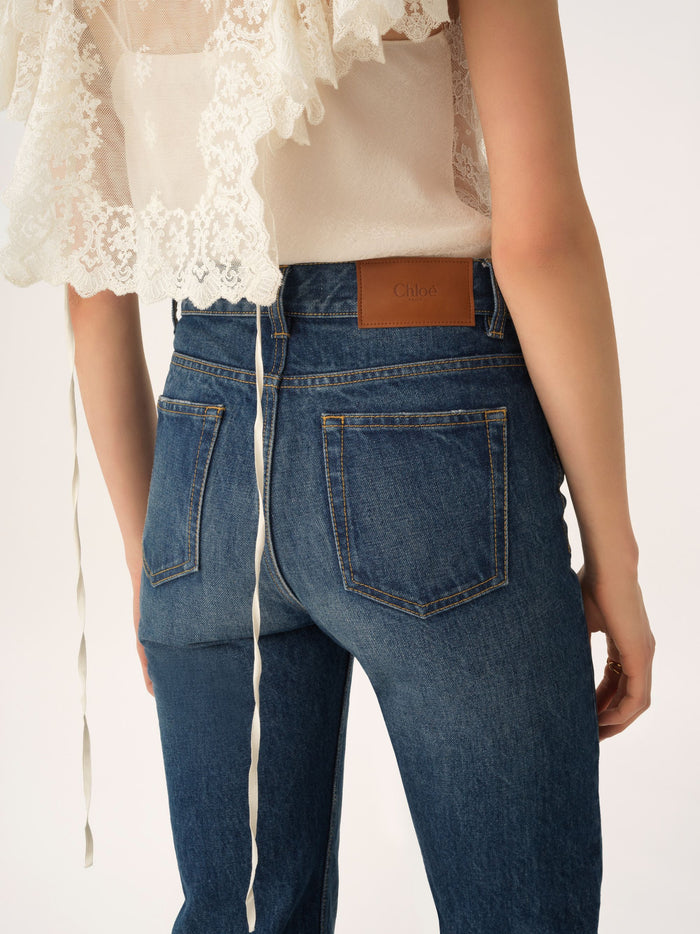 Chloè Jeans Denim Scuro Cotton
