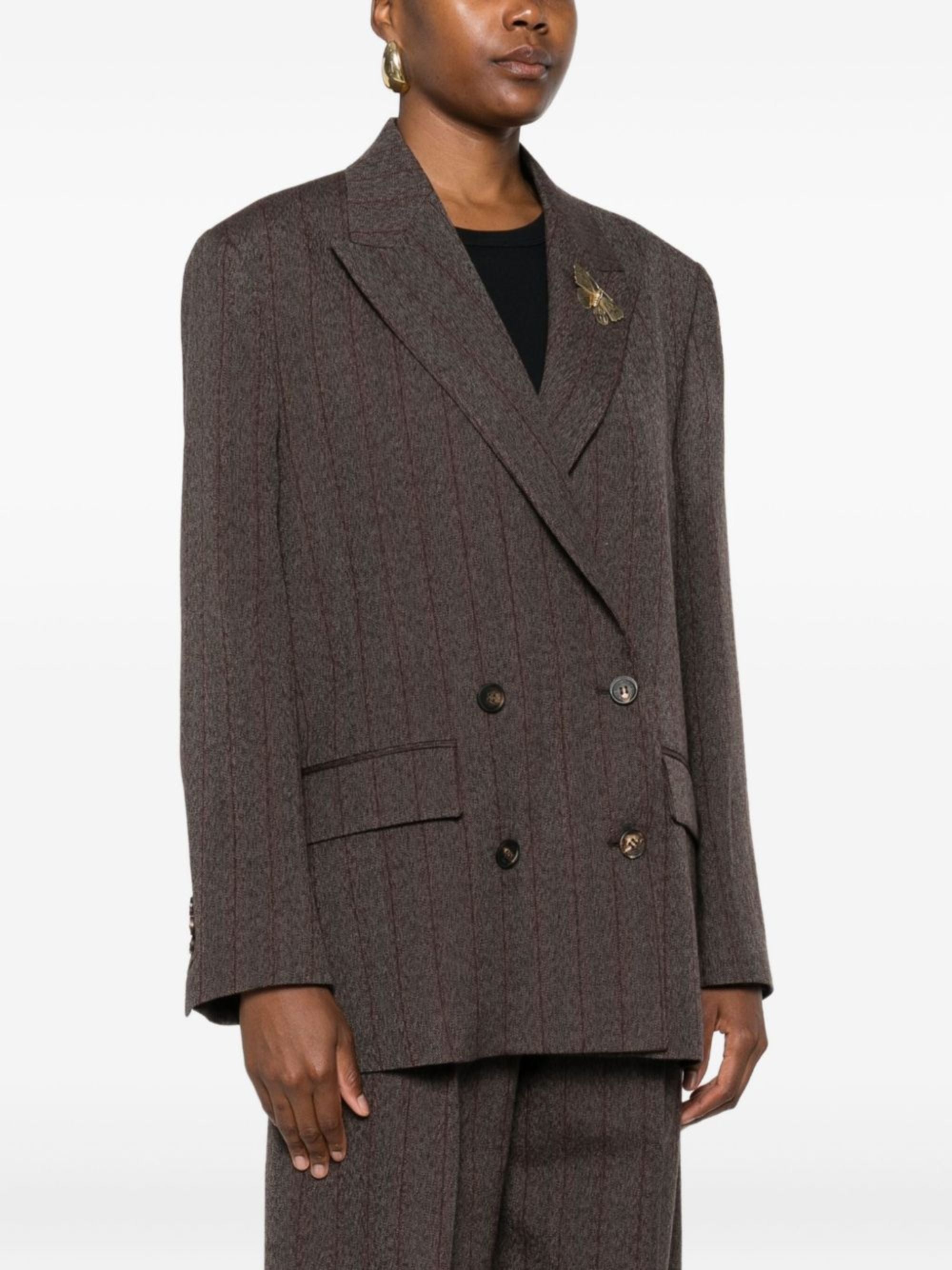 Golden Goose Jackets Brown Wool Virgin
