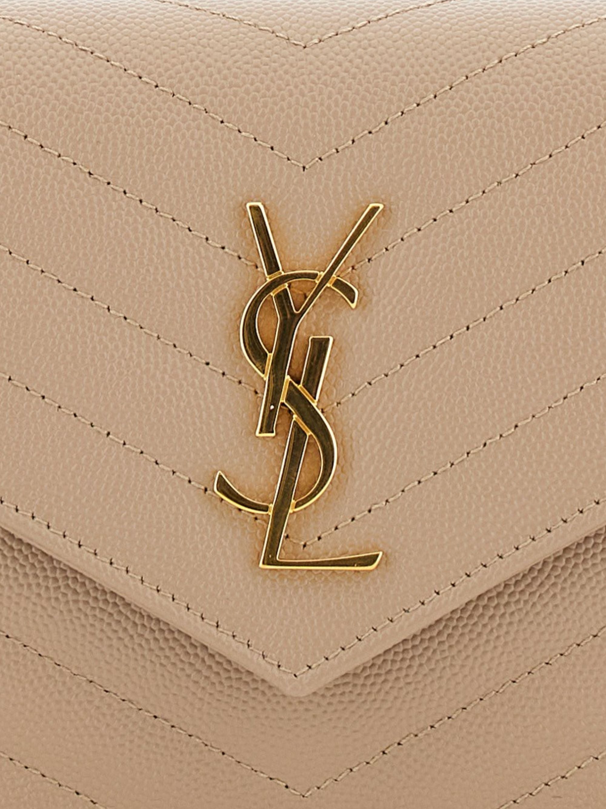 Saint Laurent Bags Beige Calf Skin