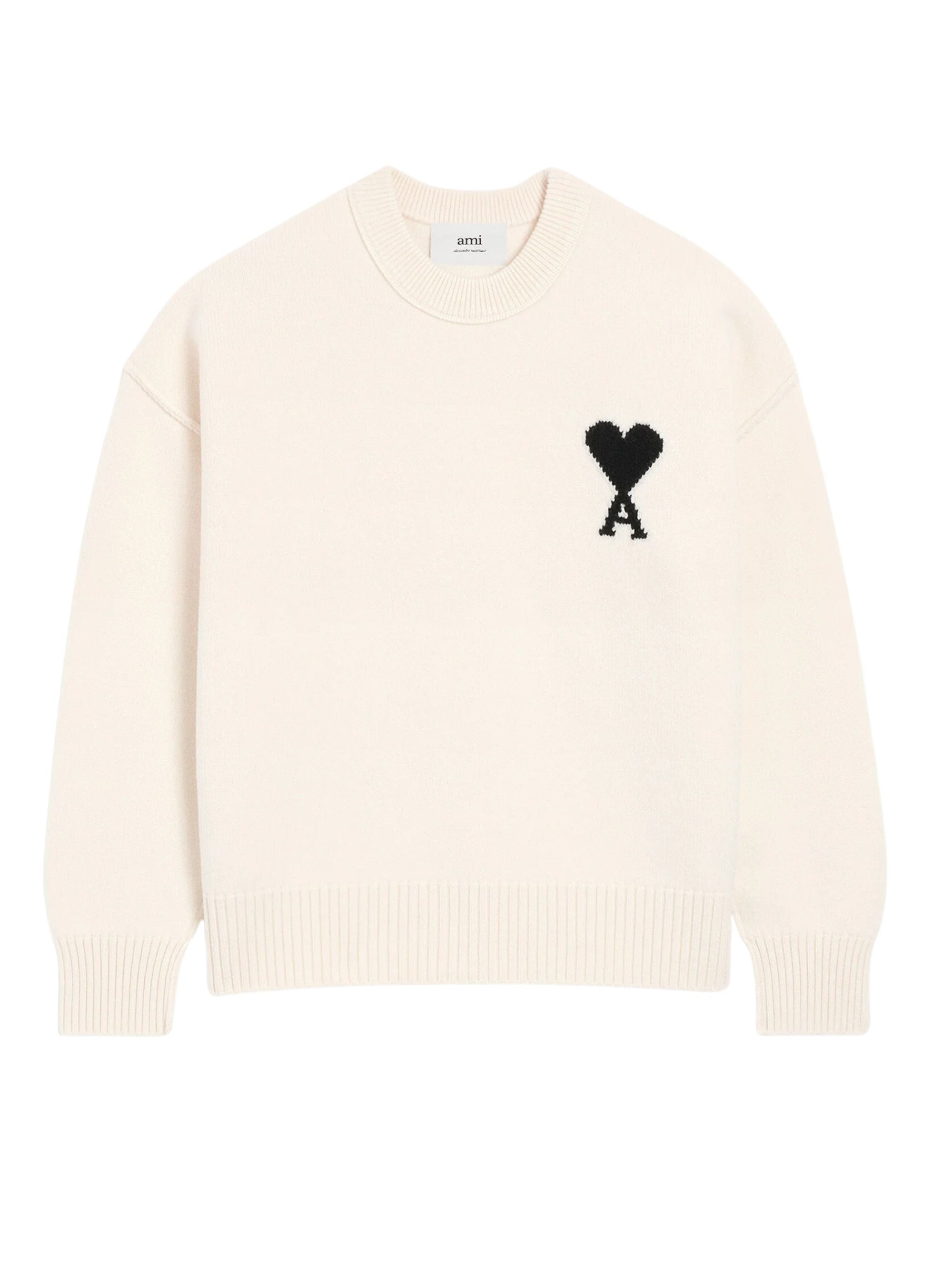 Ami Paris Sweaters White Wool