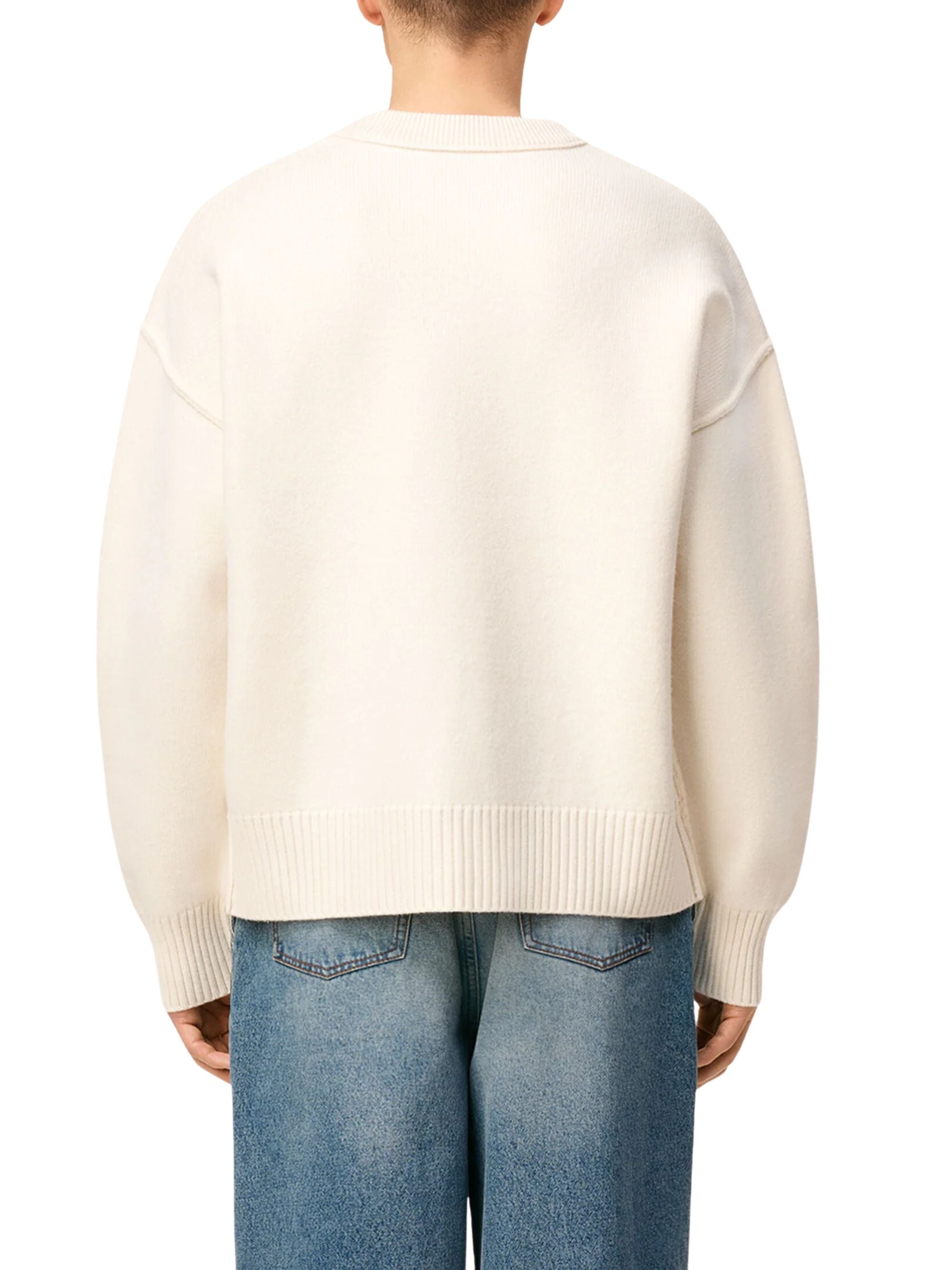 Ami Paris Sweaters White Wool