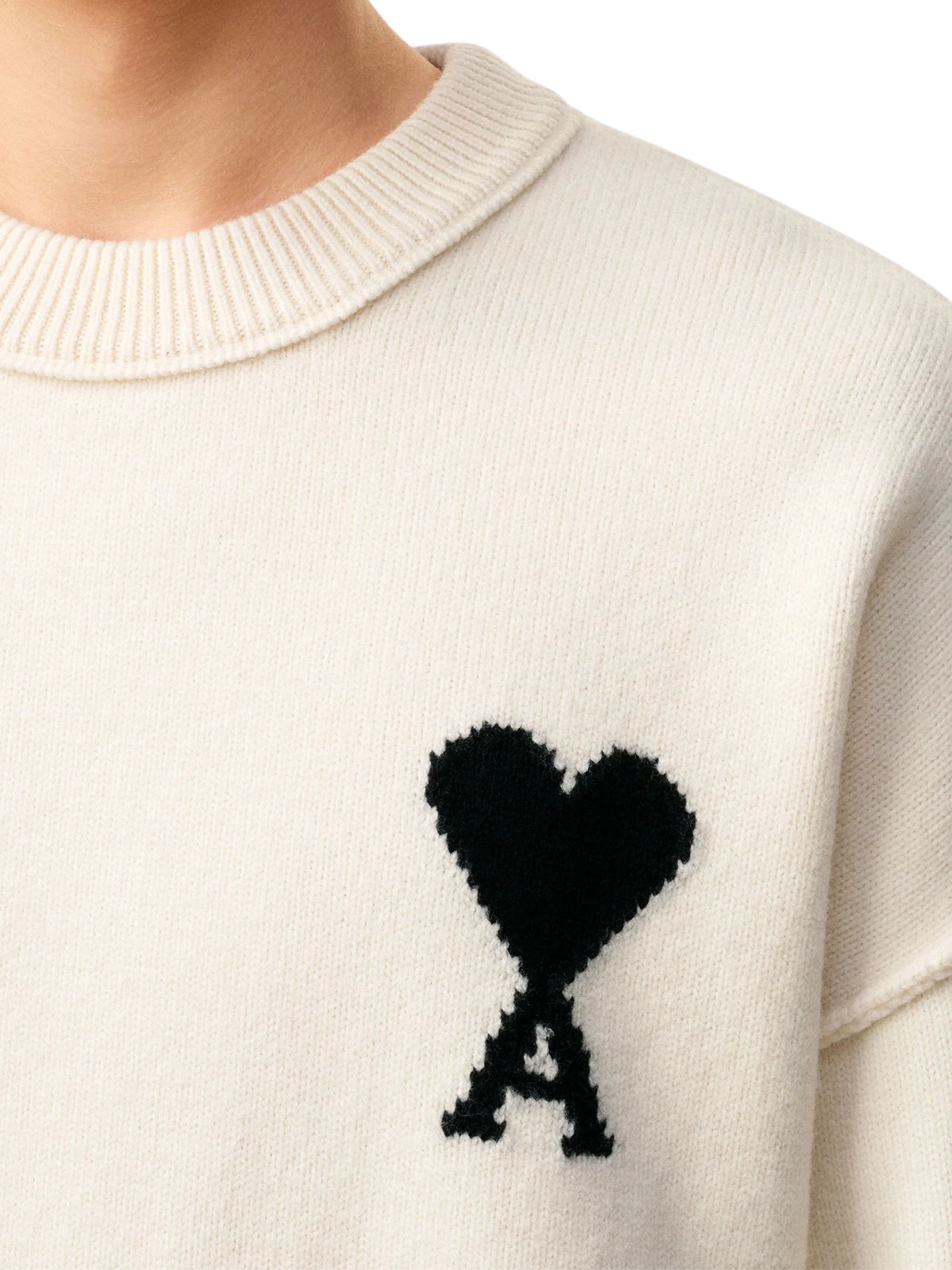 Ami Paris Sweaters White Wool