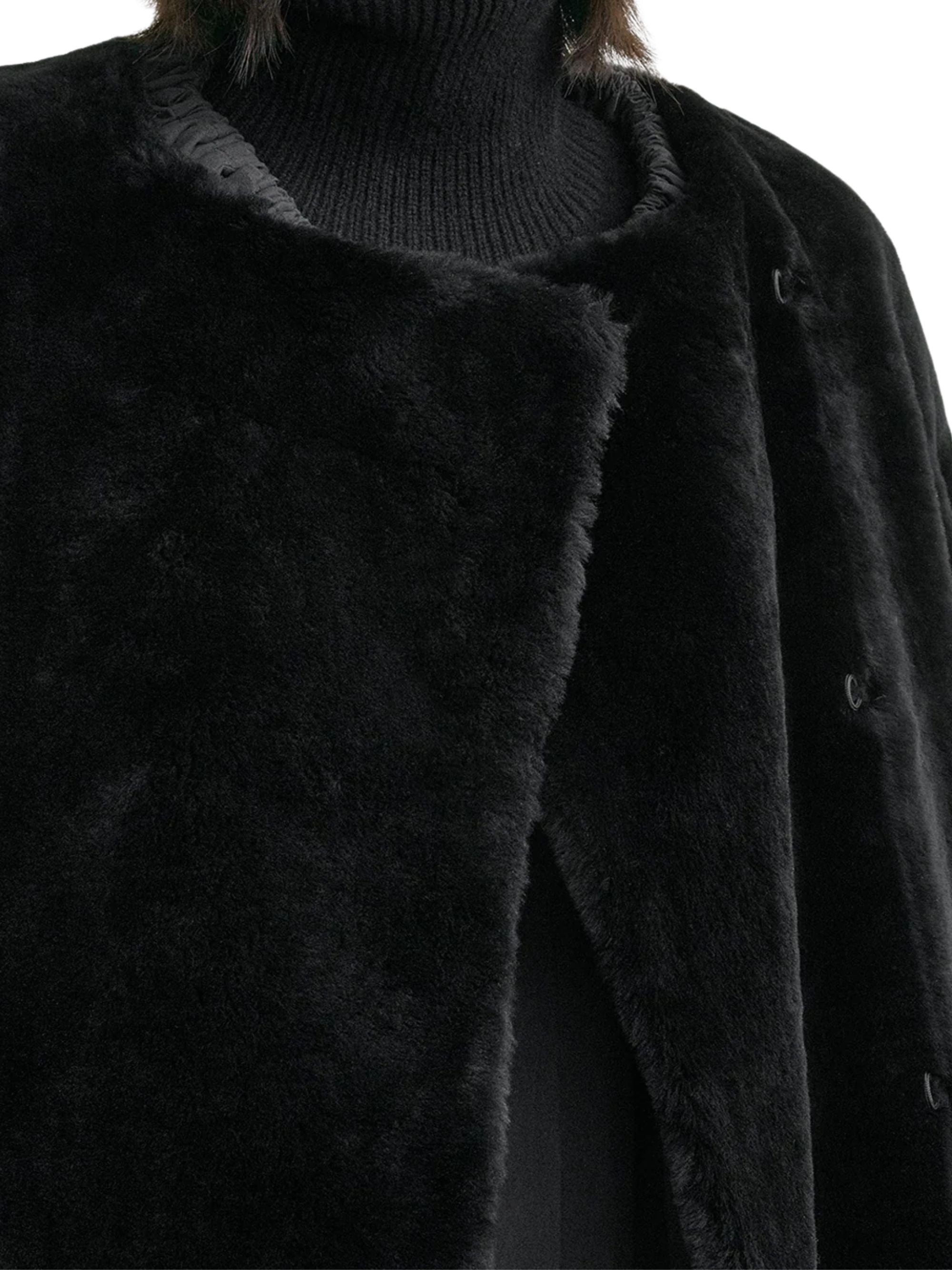Toteme Coats Black Lamb Leather