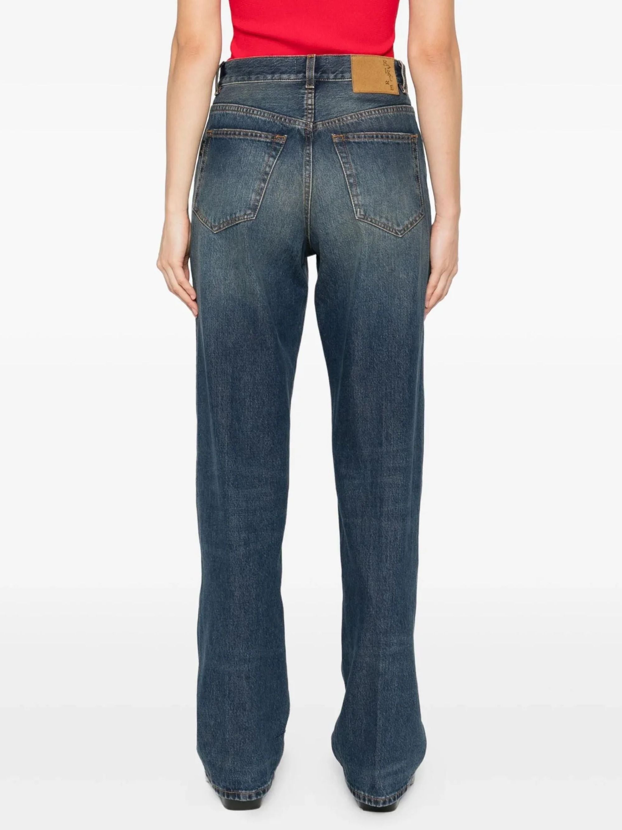 Haikure Jeans Denim Scuro Cotton