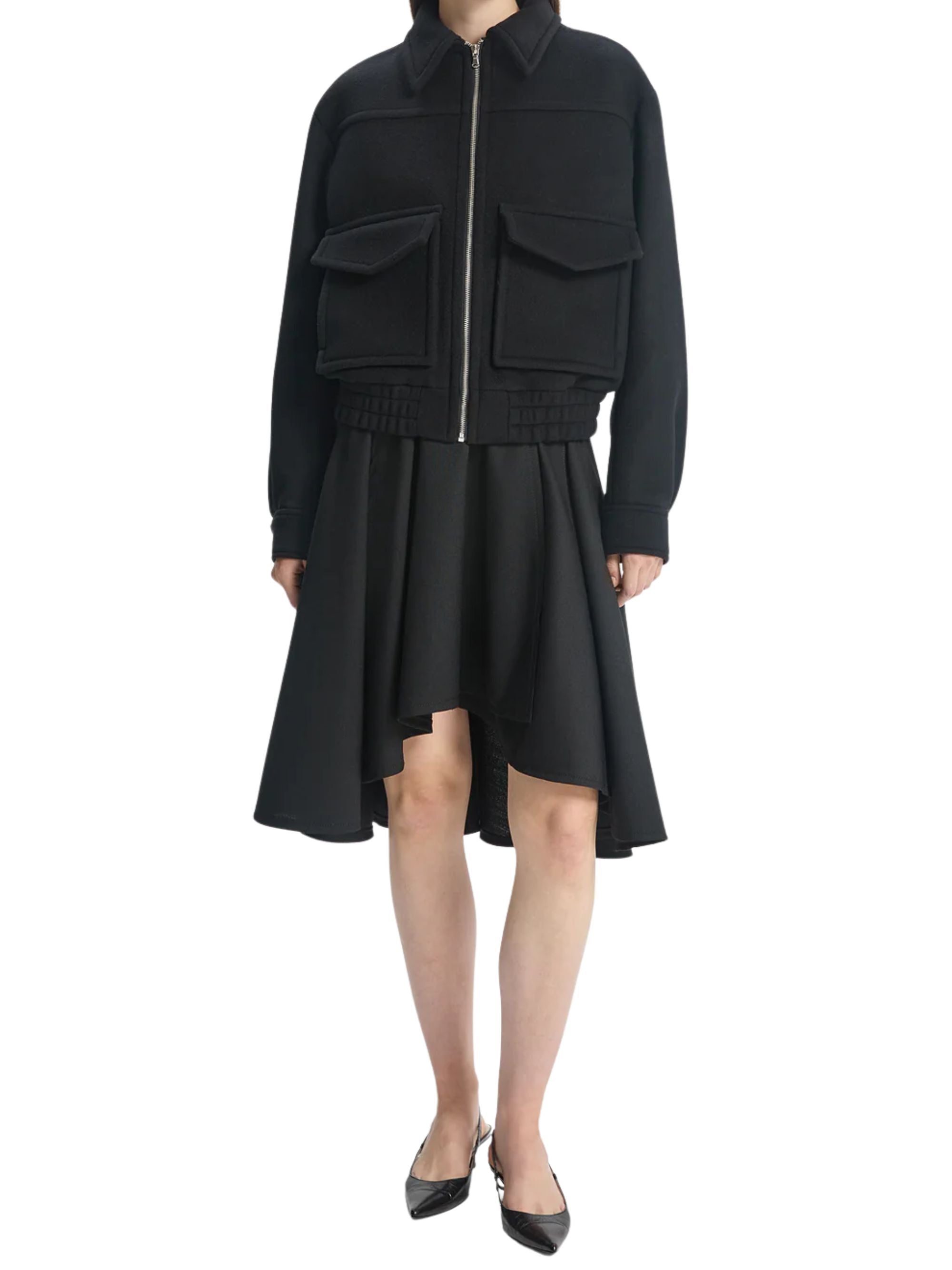 BITE STUDIOS Skirts Black Responsible Sourced Wool