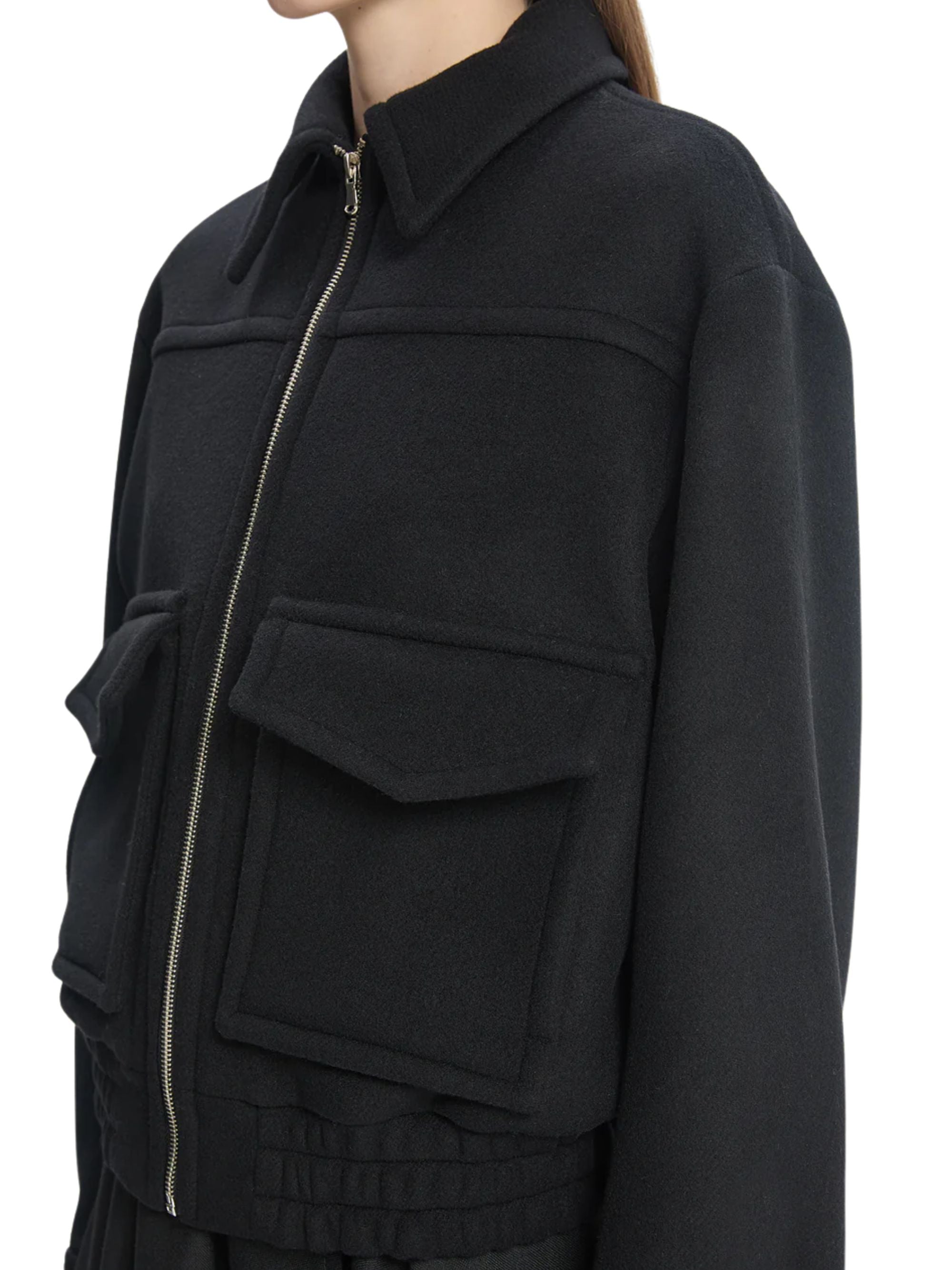 BITE STUDIOS Coats Black Recycled Wool