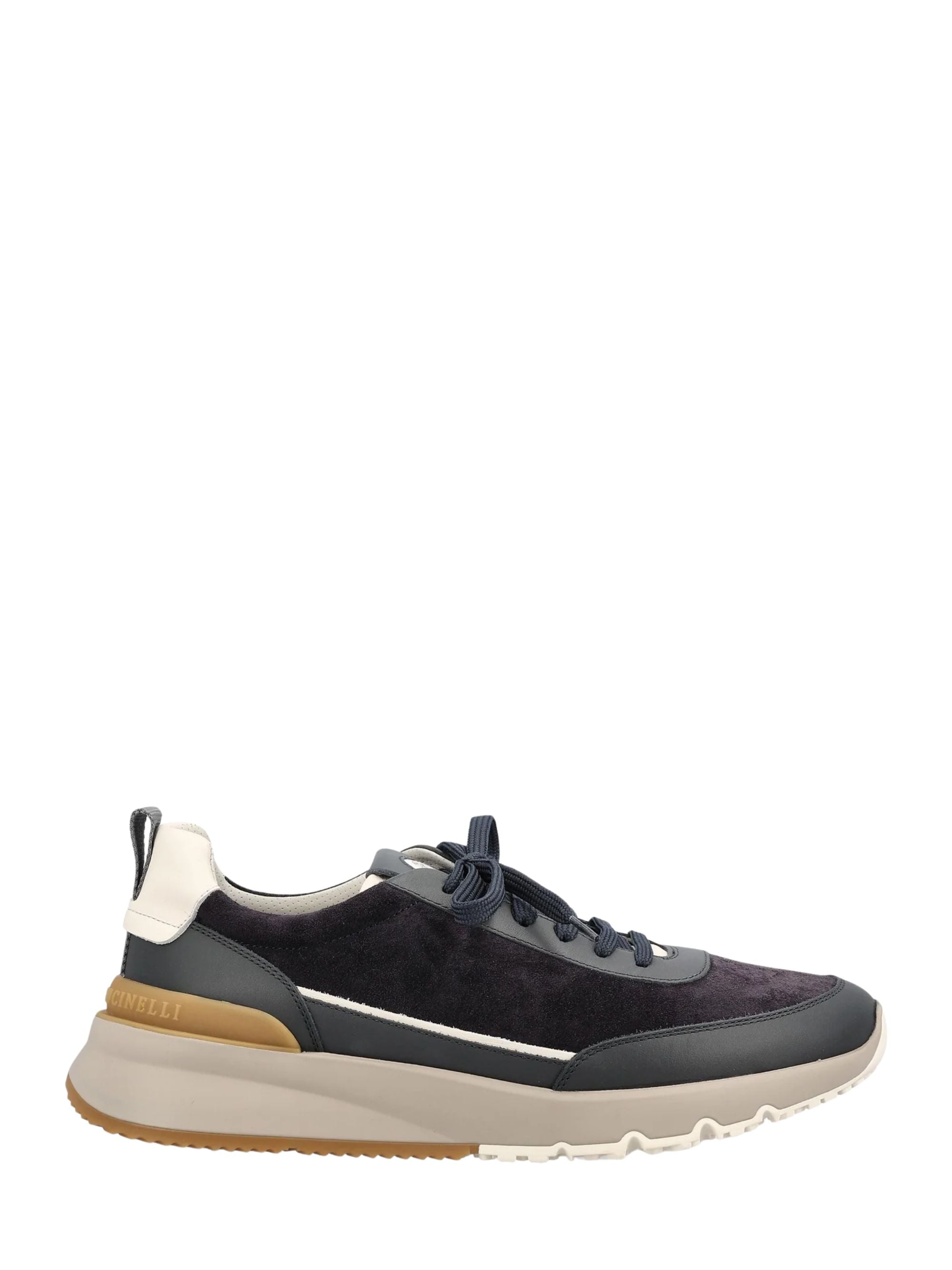 Brunello Cucinelli Sneakers Blue Calf Leather