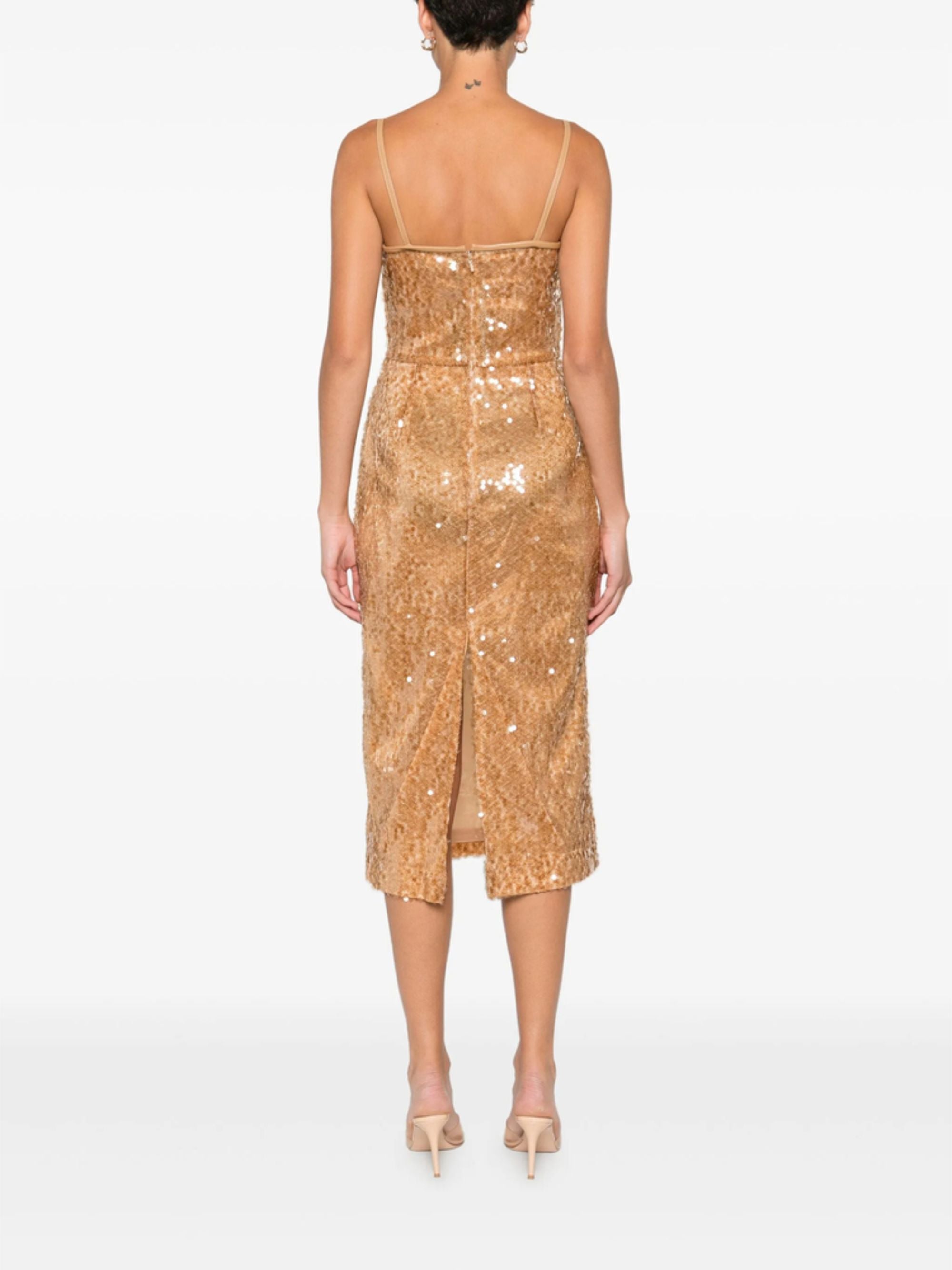 David Koma Dresses Brown Polyester Polyamide