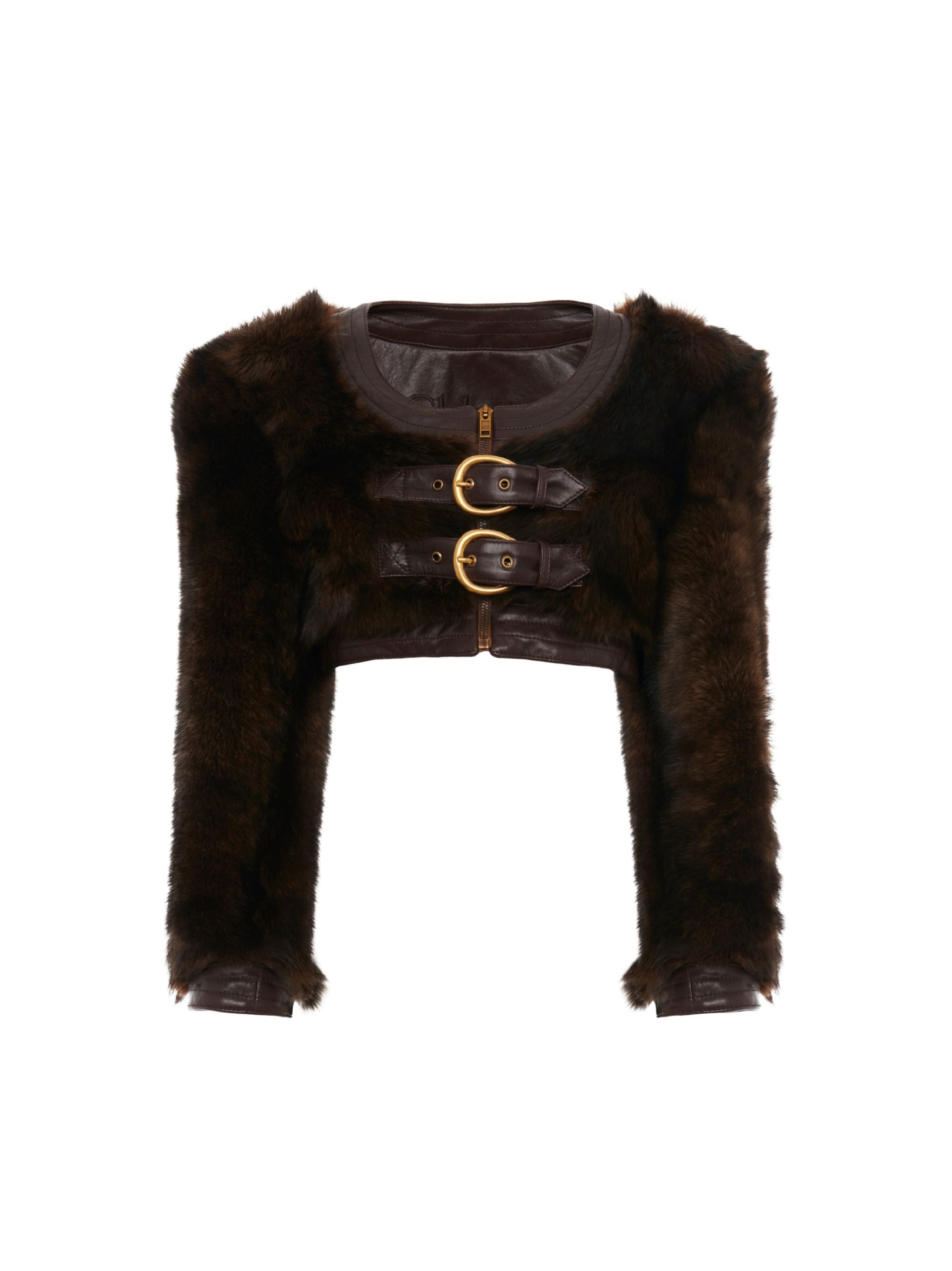 Chloè Jackets Brown Lamb Leather