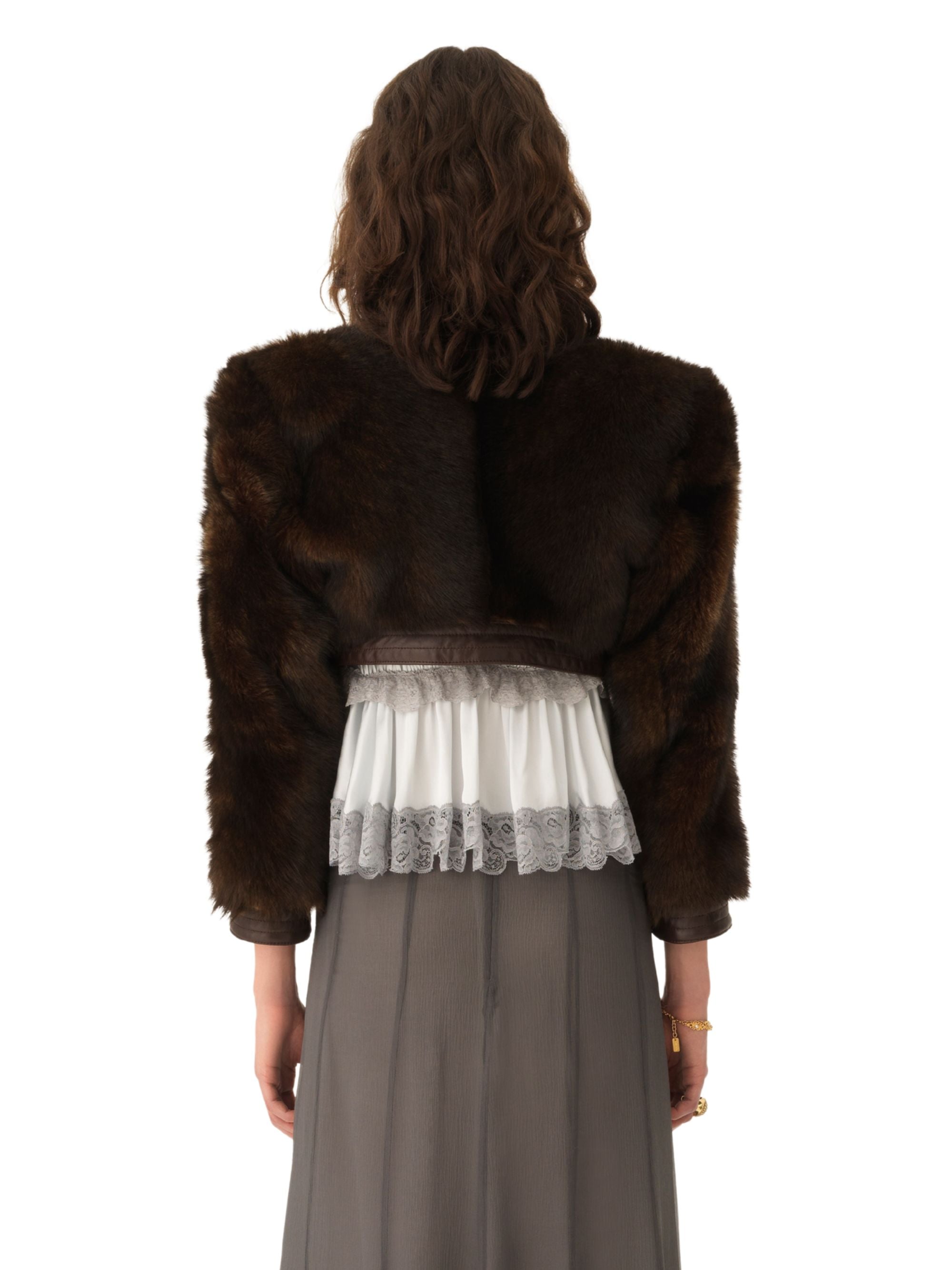 Chloè Jackets Brown Lamb Leather
