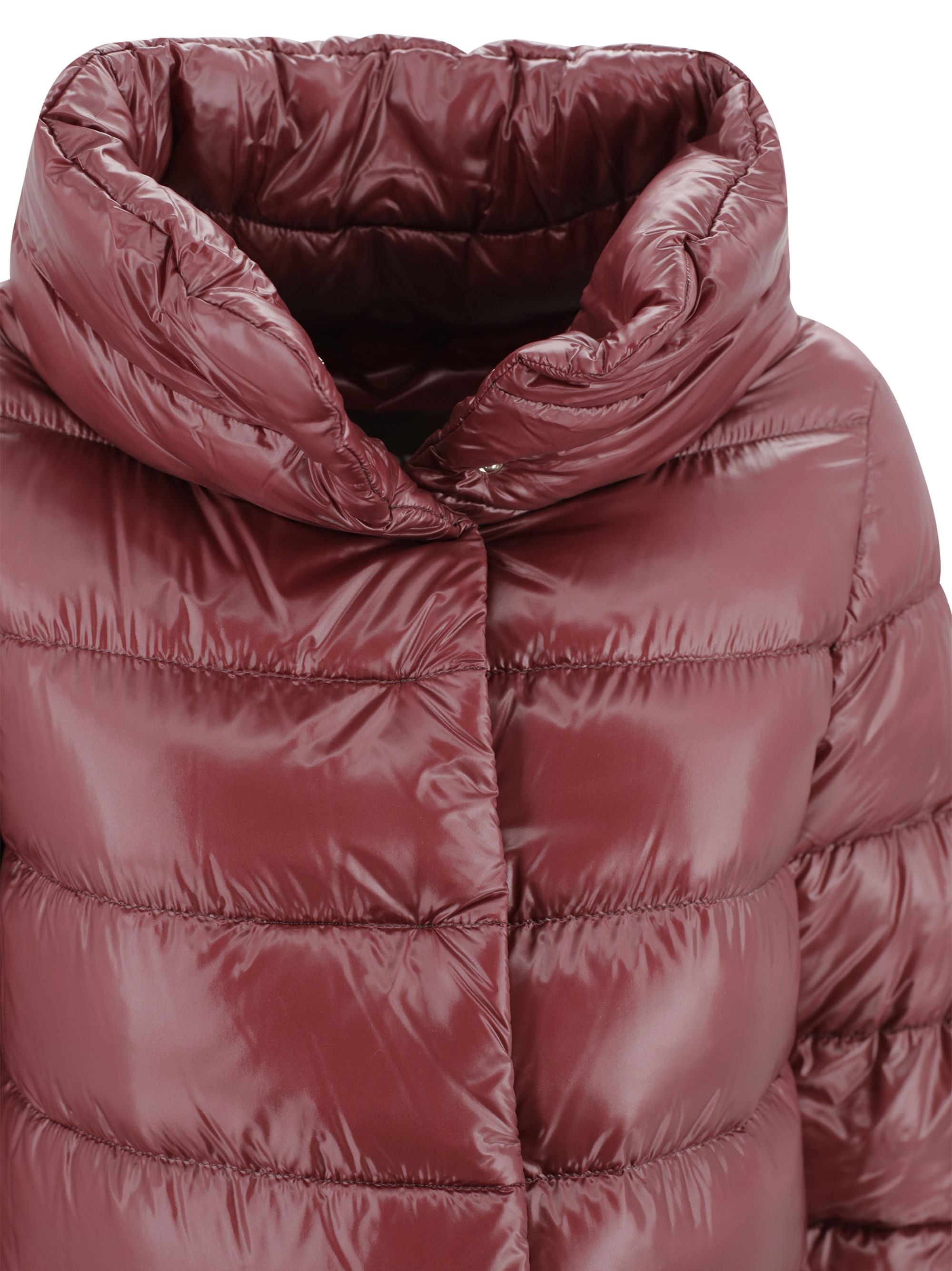 Herno Coats Bordeaux Polyamide