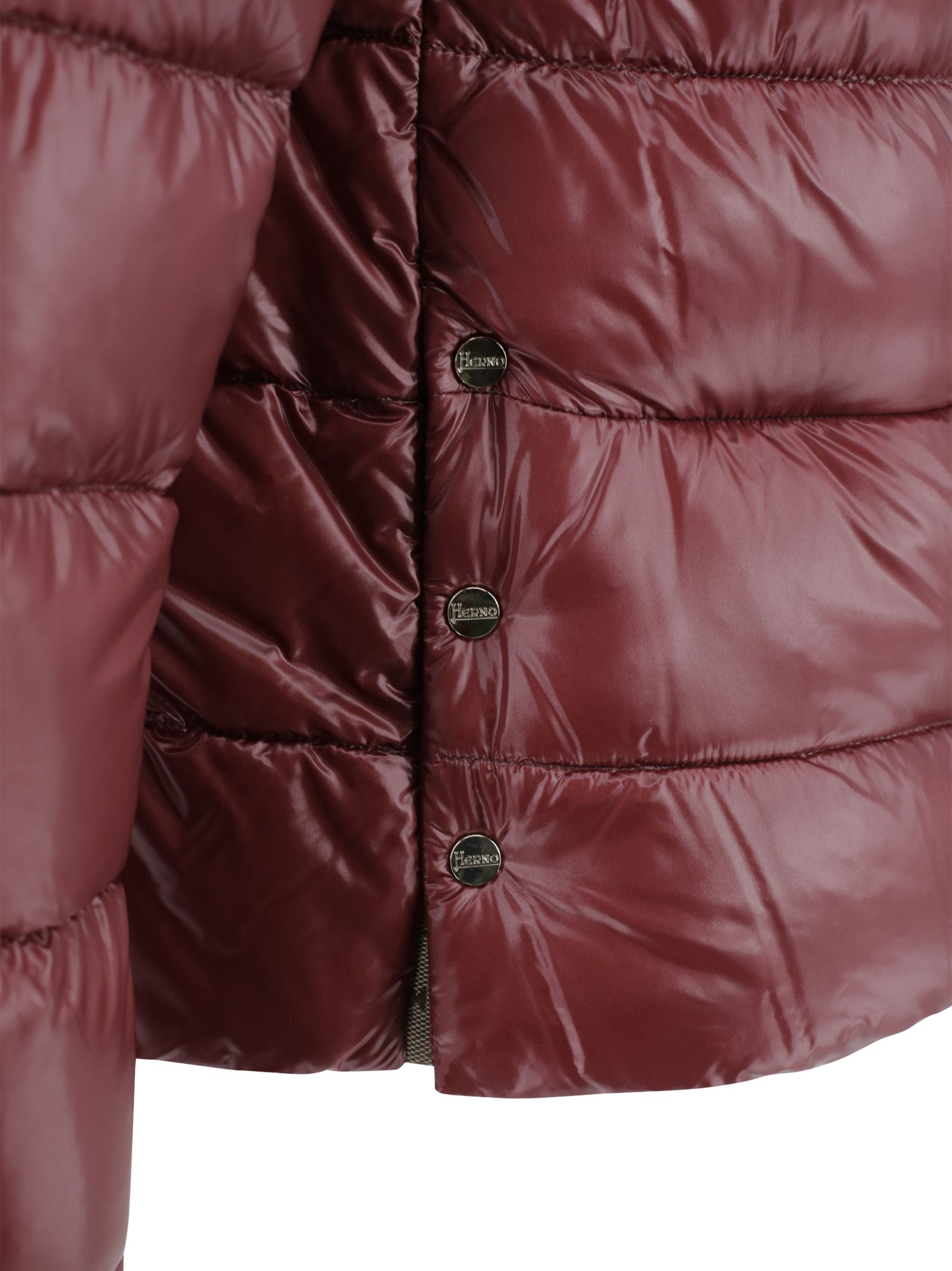 Herno Coats Bordeaux Polyamide