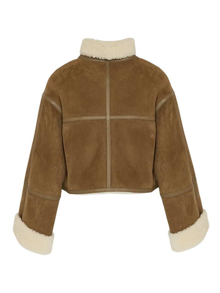 Yves Salomon Coats Brown Lamb Leather