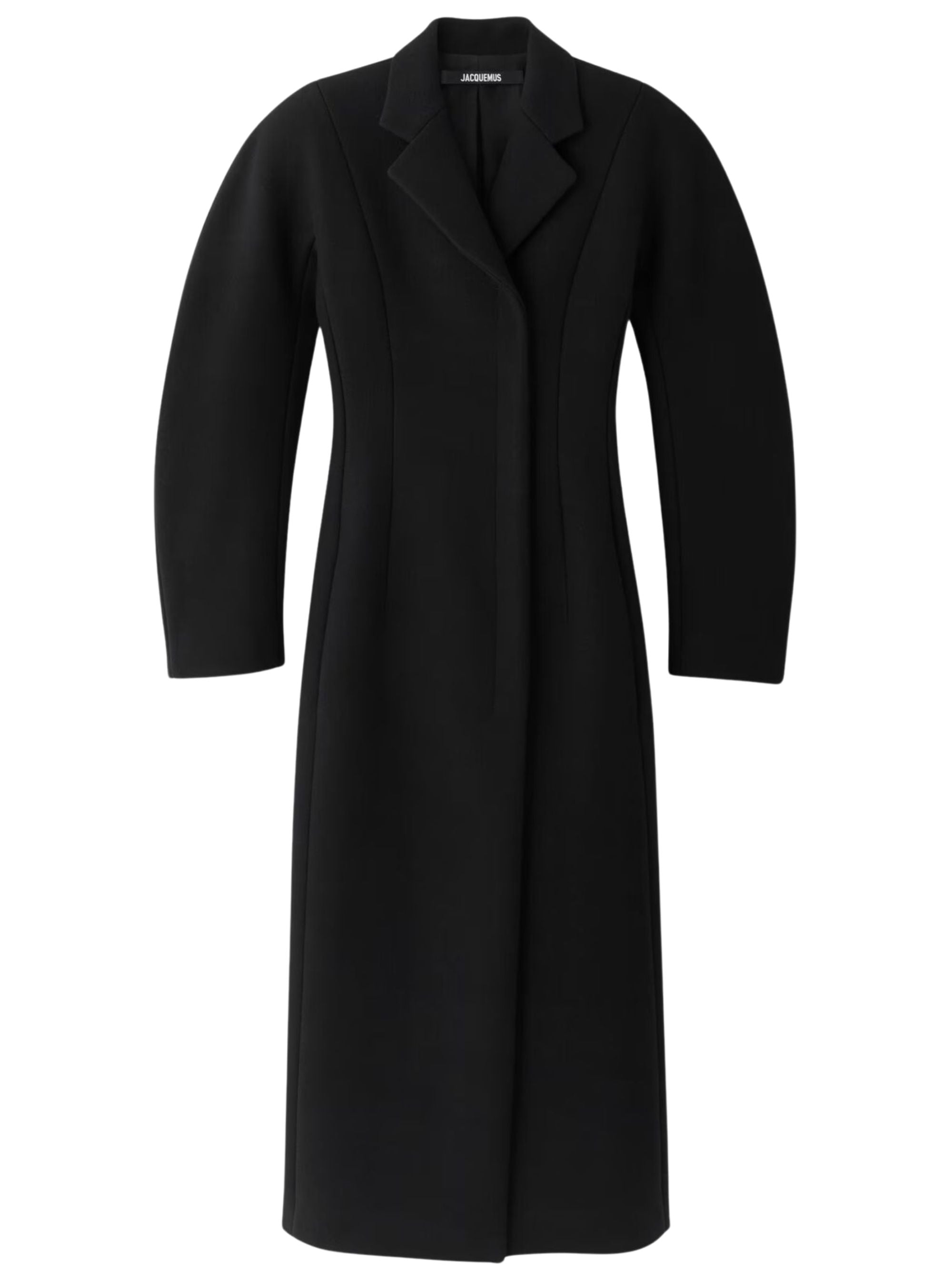 Jacquemus Coats Black Viscose Cotton