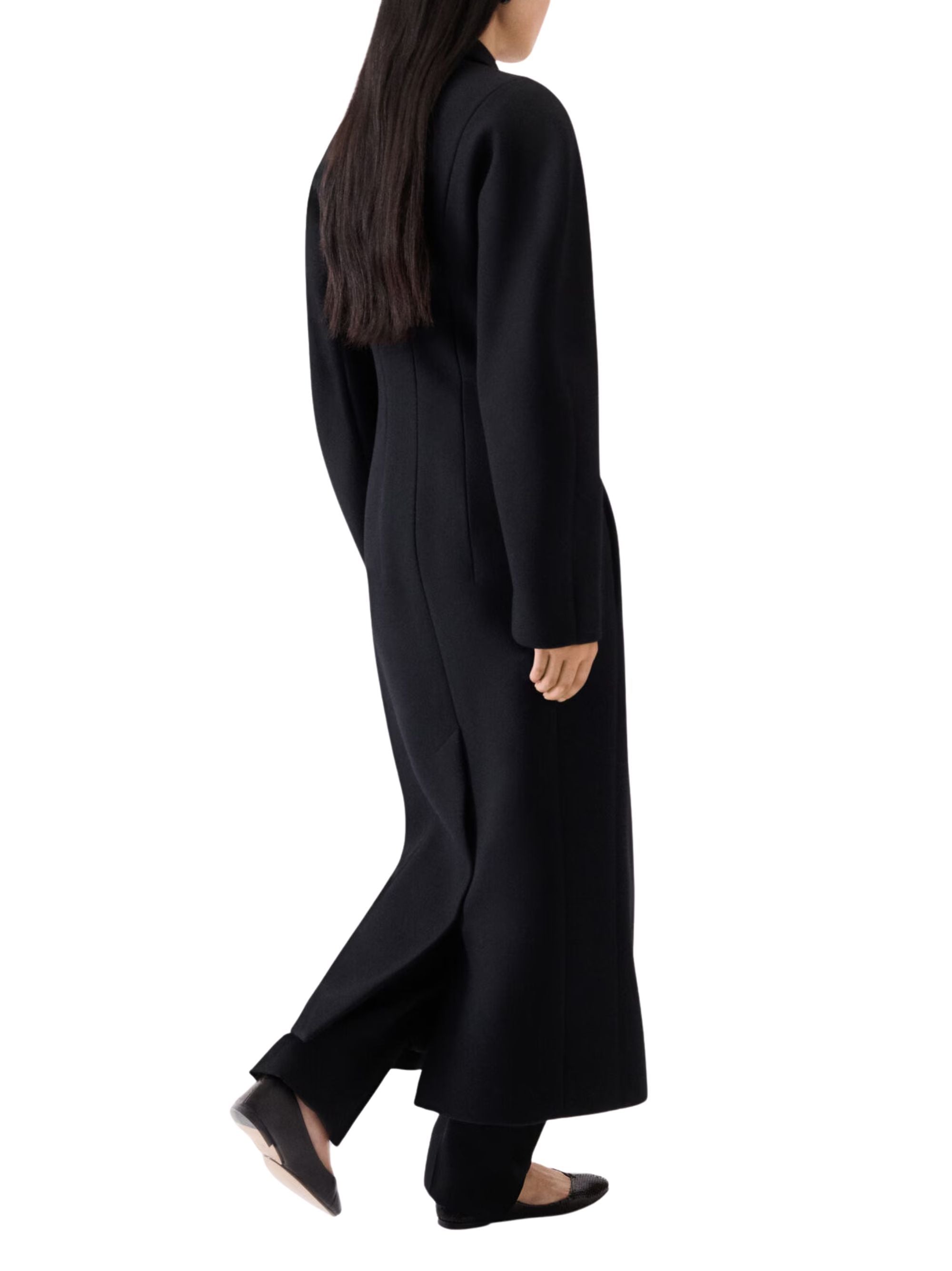 Jacquemus Coats Black Viscose Cotton