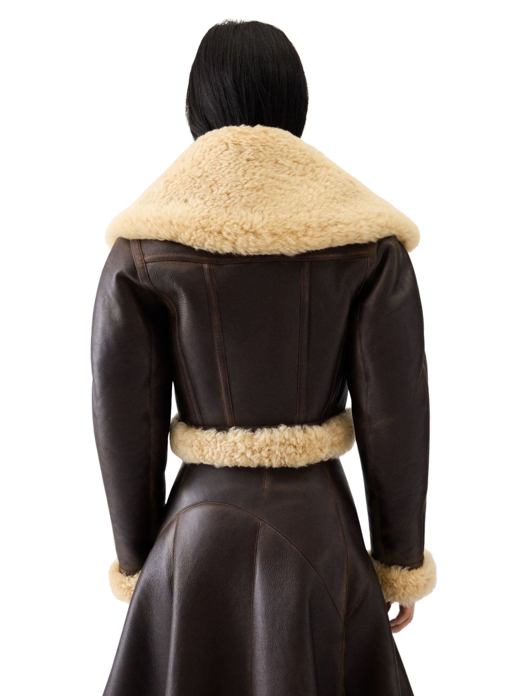 Jacquemus Coats Brown Lamb Leather