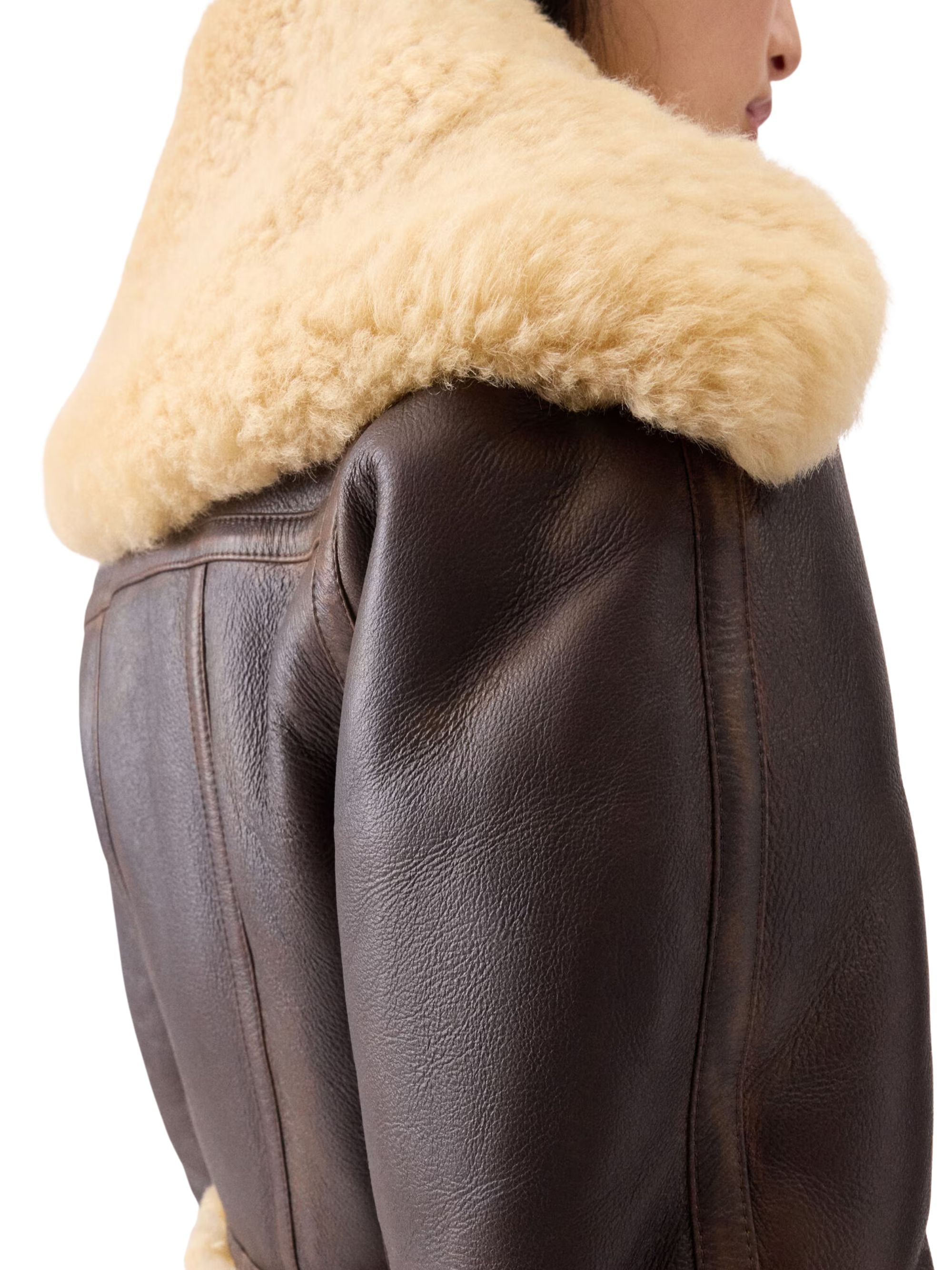 Jacquemus Coats Brown Lamb Leather