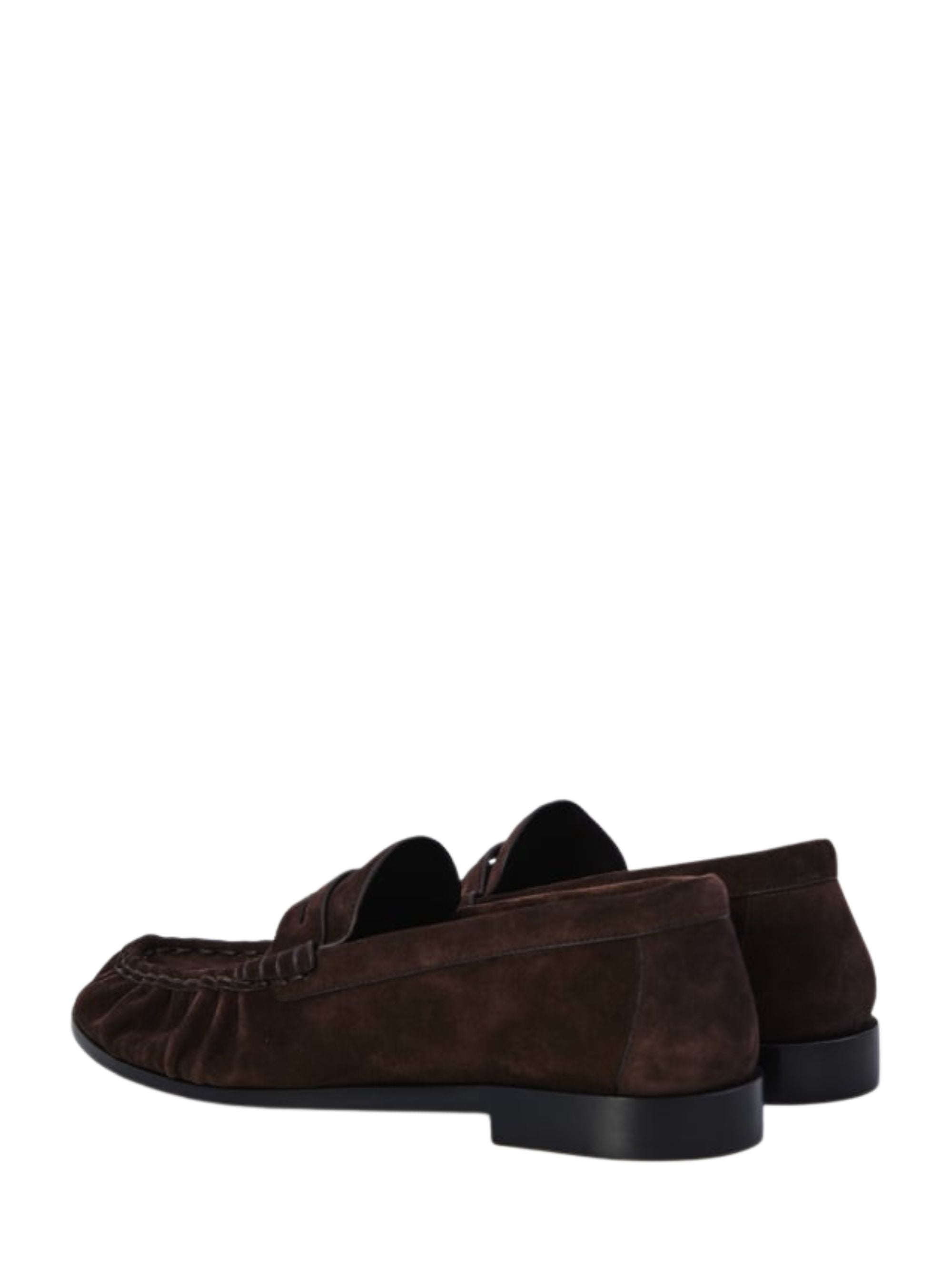 Saint Laurent Flat Shoes Brown Calfskin