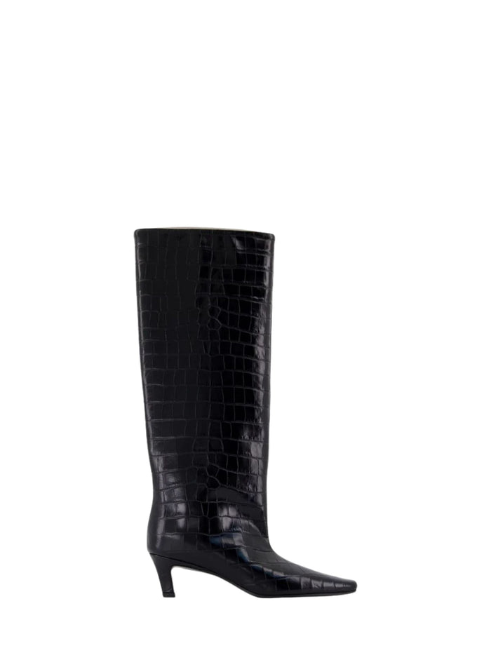 Toteme Boots Black Cow Leather