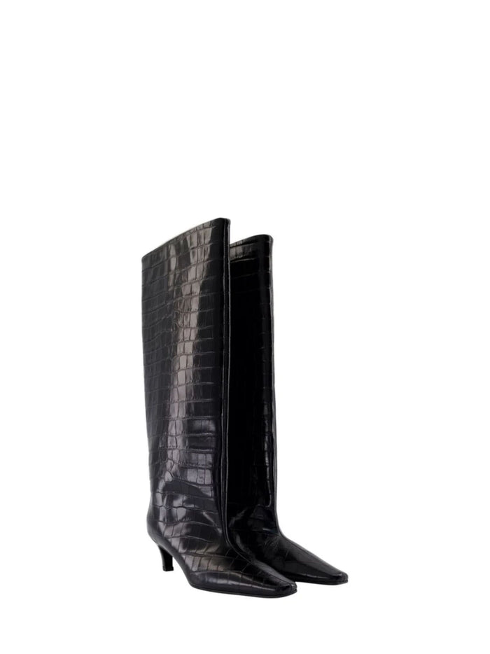 Toteme Boots Black Cow Leather