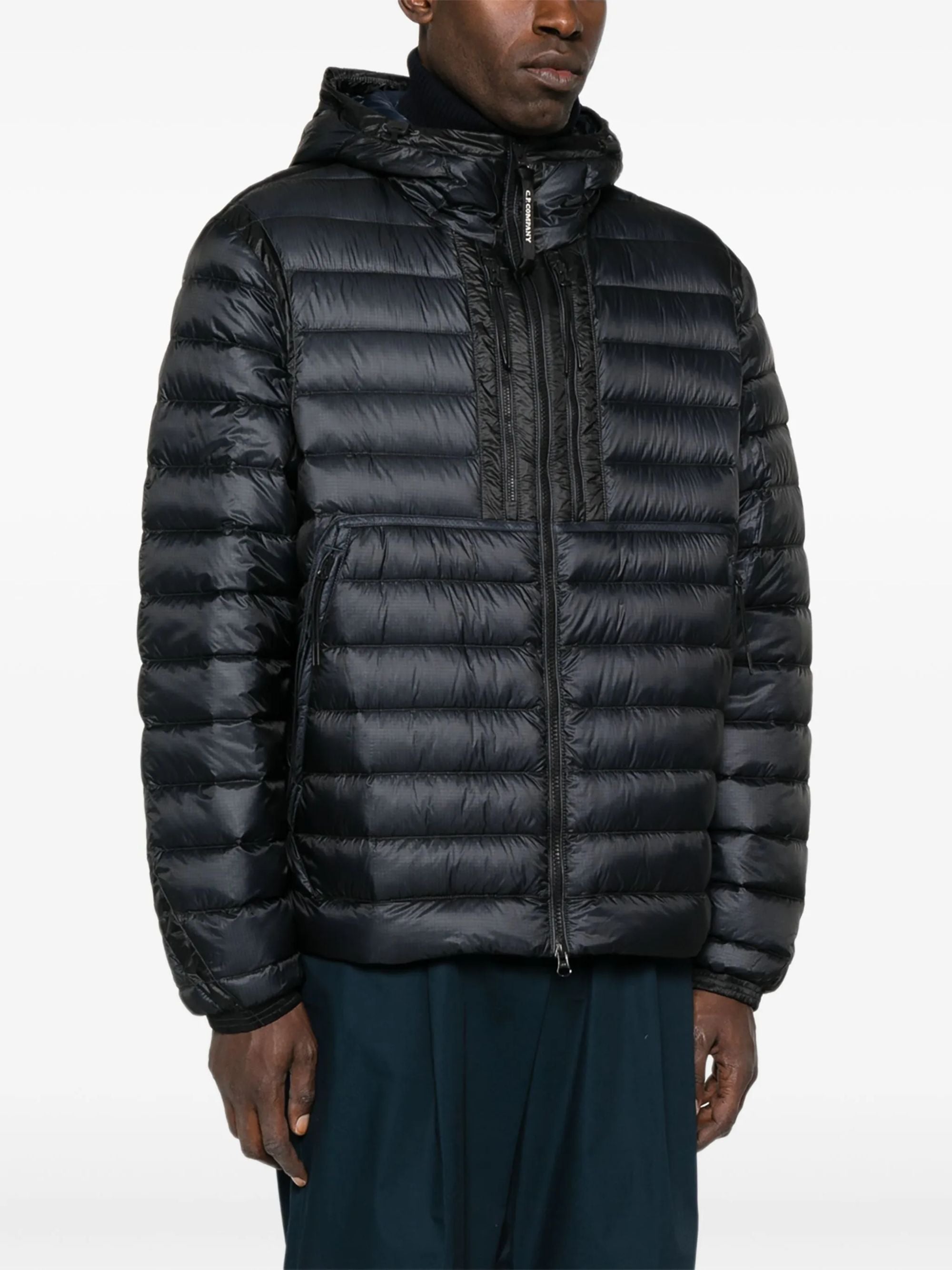 C.p. Company Coats Blue Polyamide