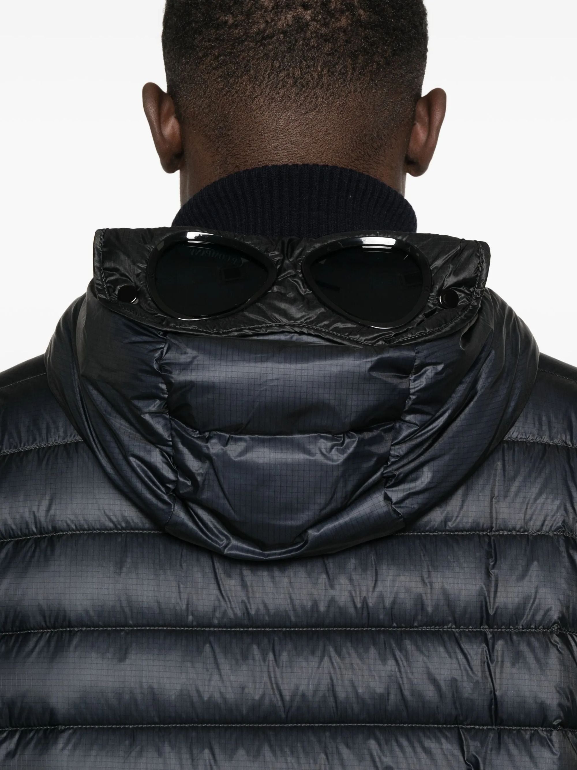 C.p. Company Coats Blue Polyamide