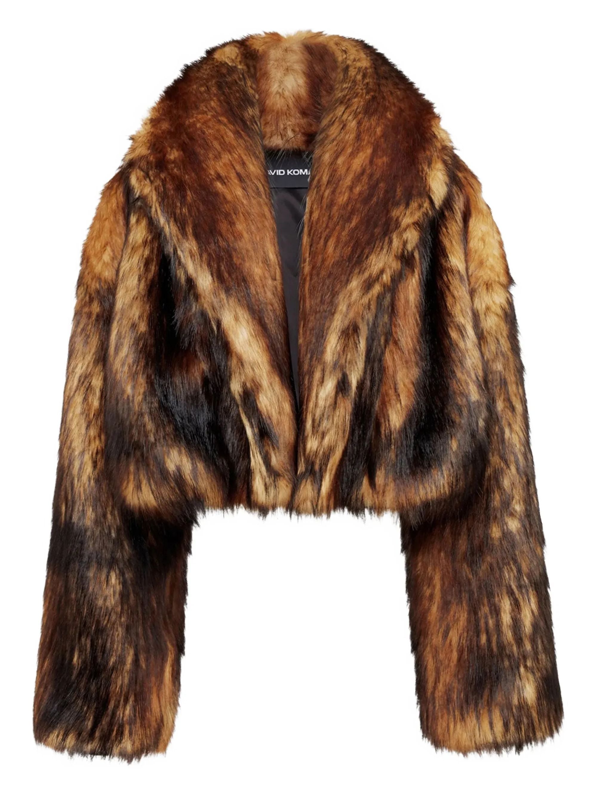 David Koma Coats Brown Modacrylic Acrylic